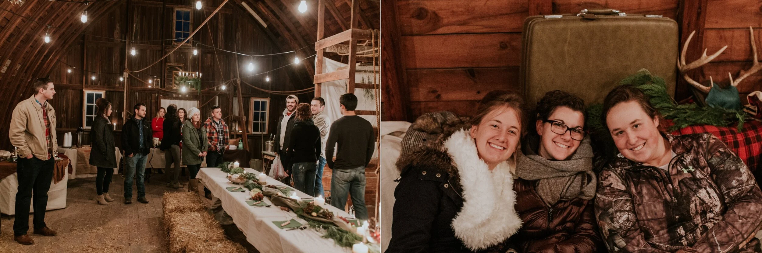 A festive dinner at the Barn