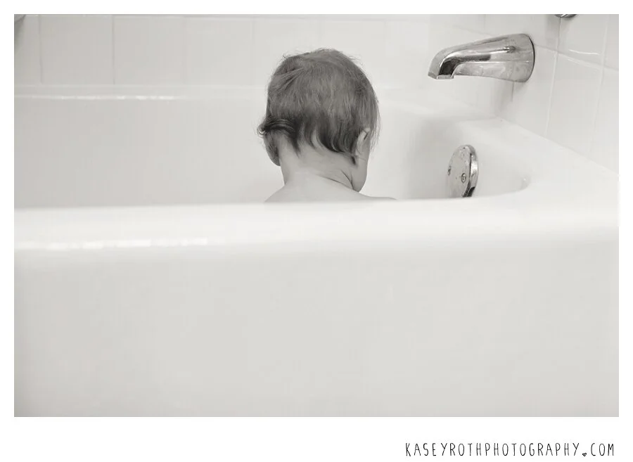 Adventures with Addie G...rub-a-dub in the tub!
