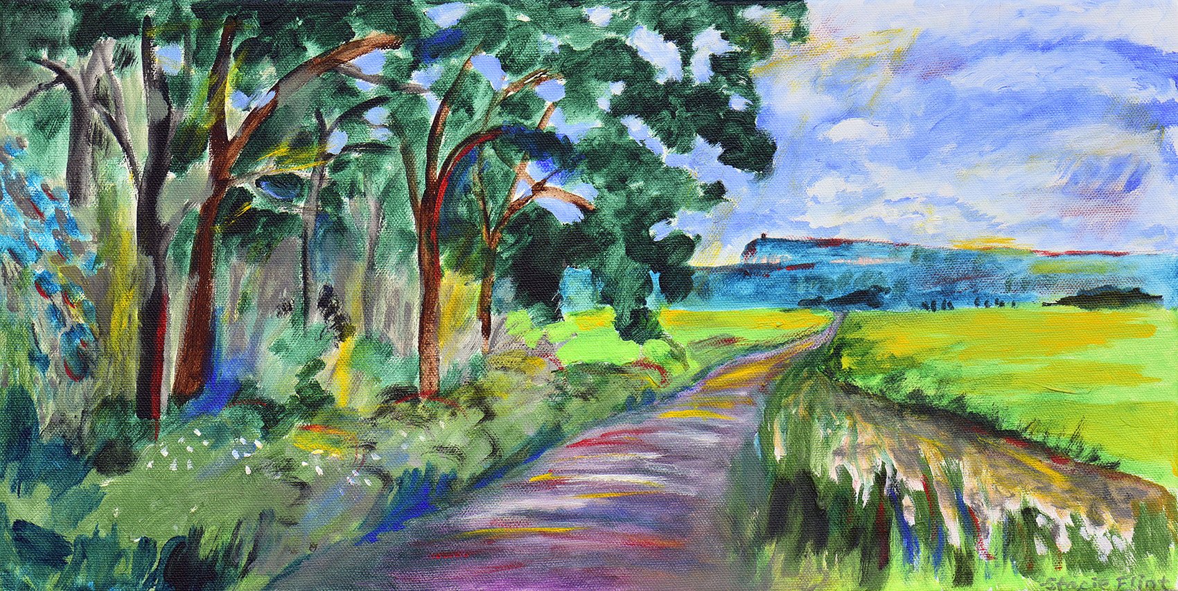 View from the Path • 10" x 20" • 2025 • $450