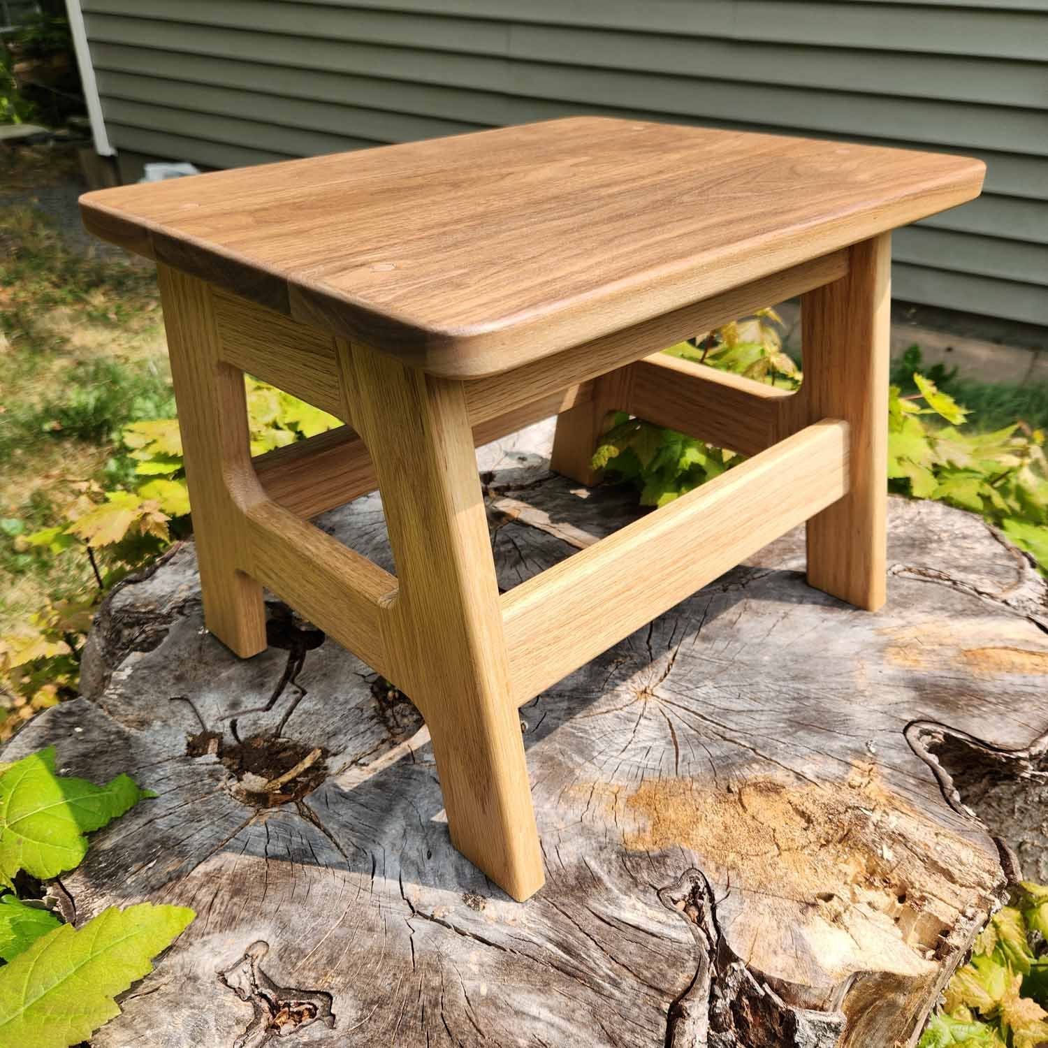Introducing Our Oak &amp; Walnut Small Step Stool