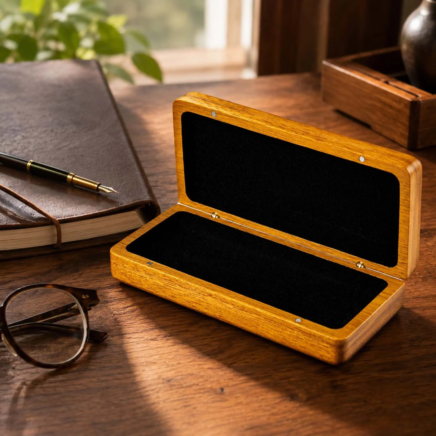open-osage-orange-eyeglass-case-empty-desk-lifestyle.jpg