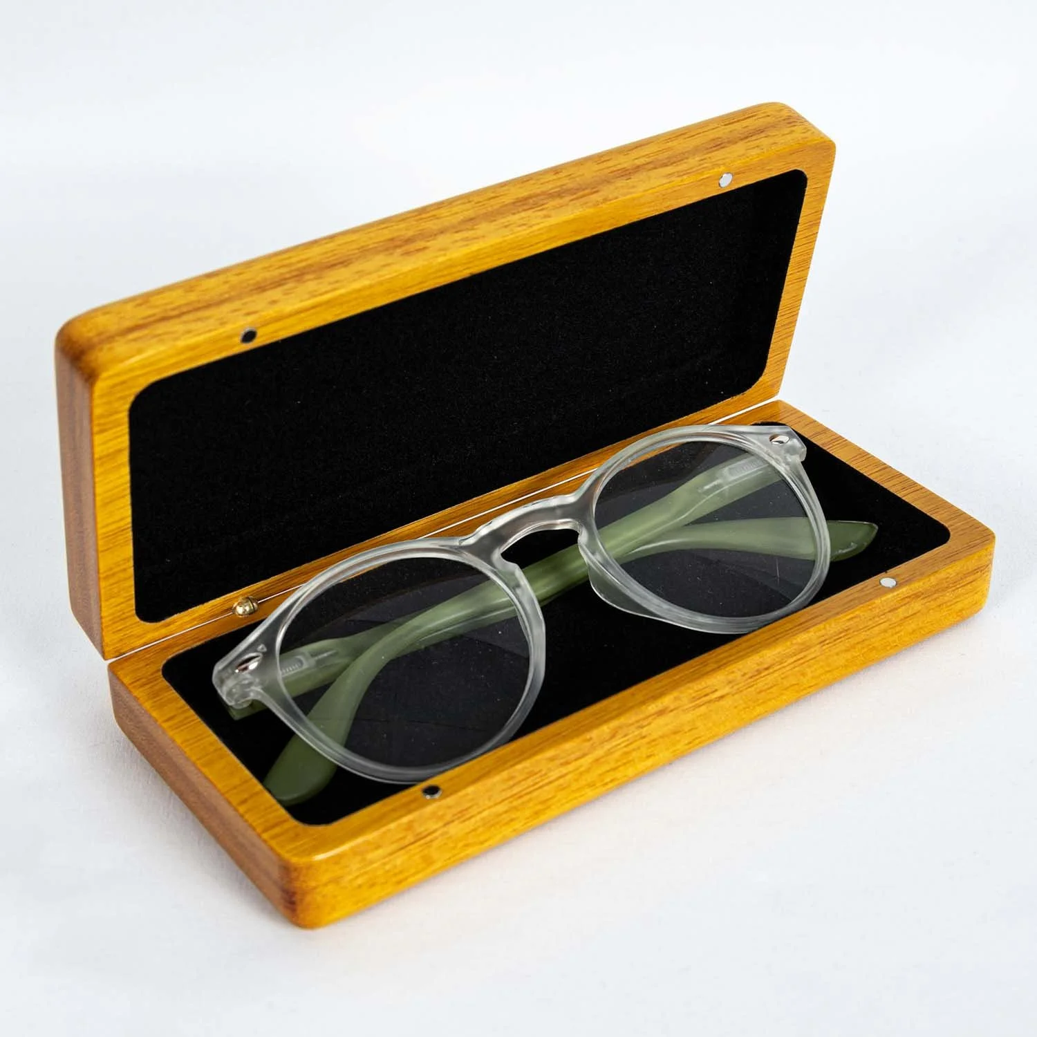 open-osage-orange-eyeglass-case-clear-frames-studio.jpg