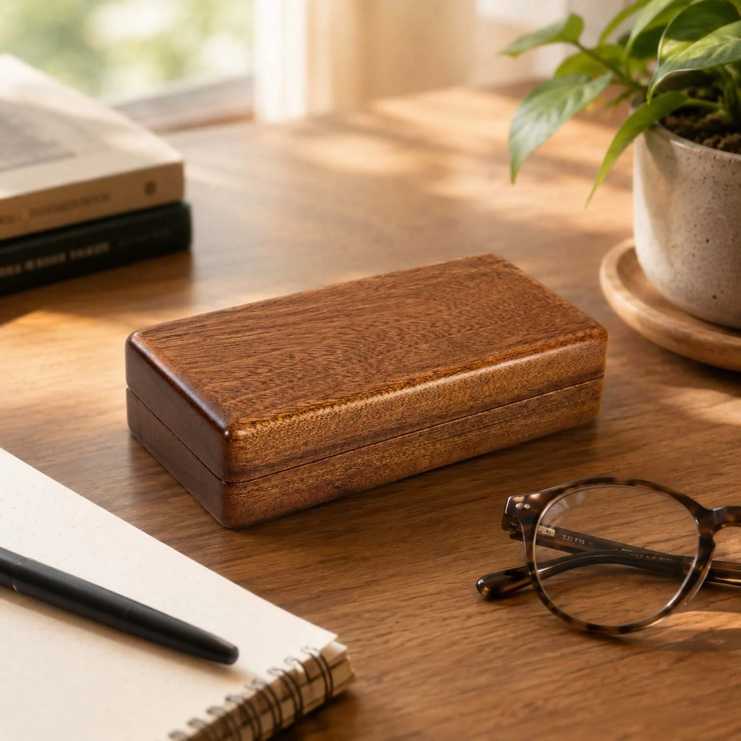 sapele-eyeglass-case-lifestyle-desk-closed.jpg