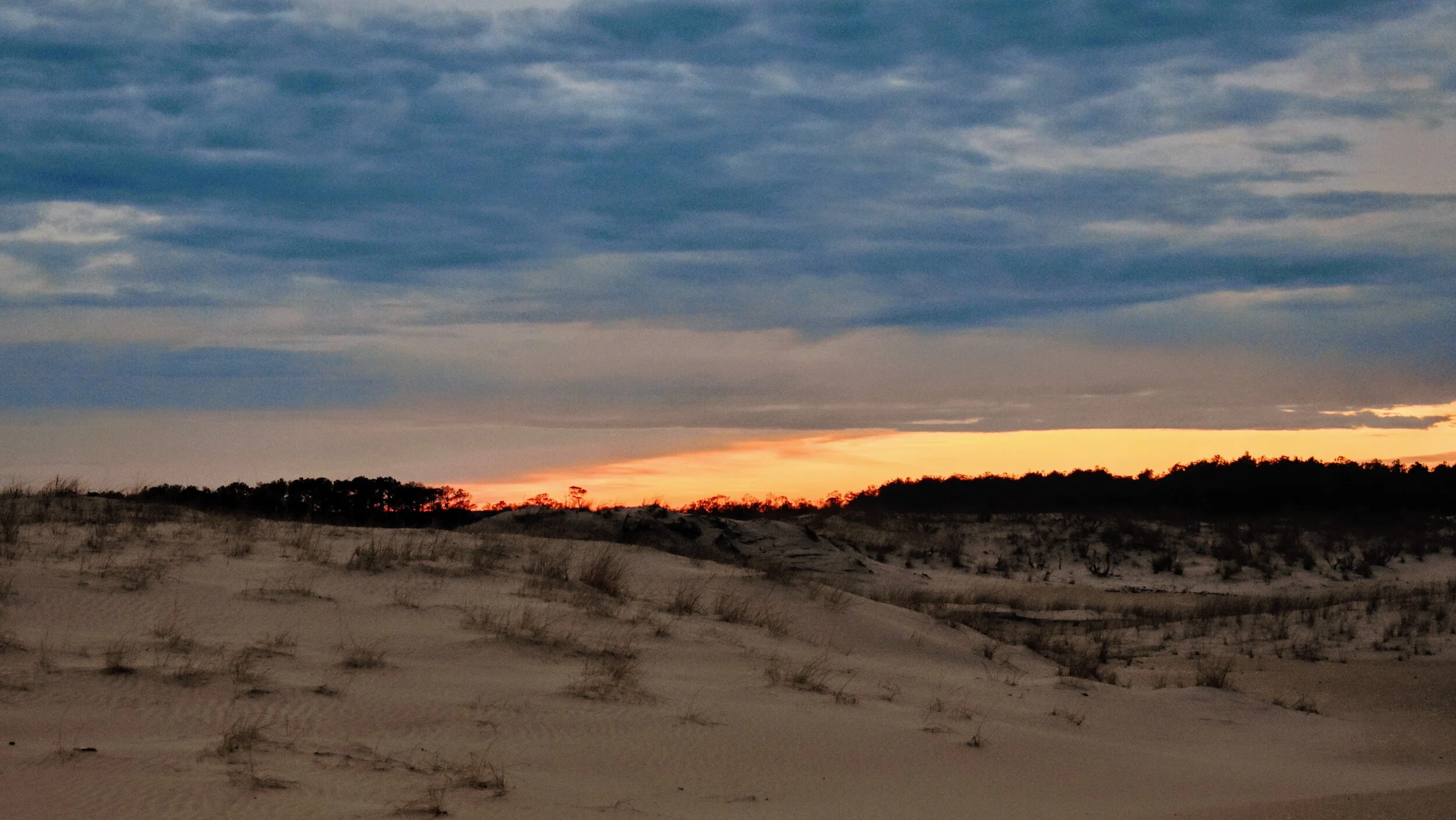 Assateague Island Sunset and Moonrise