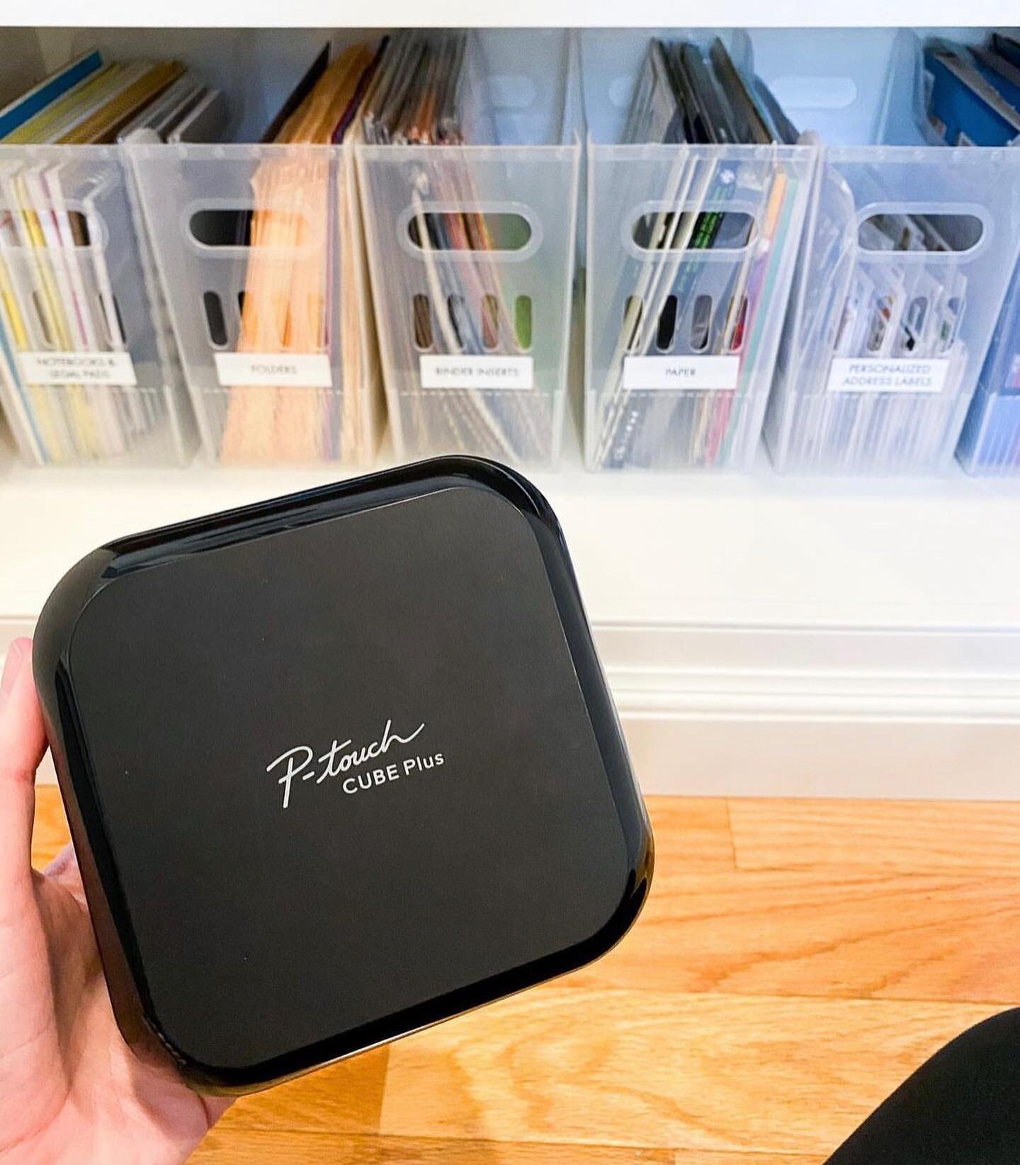 Answering one of your frequently asked questions: what do we use to create labels?

We bring the P-touch cube plus and Cricut Joy along with us on every job.

The P-touch prints labels quickly &amp; is super easy to use overall. I have a case for it 