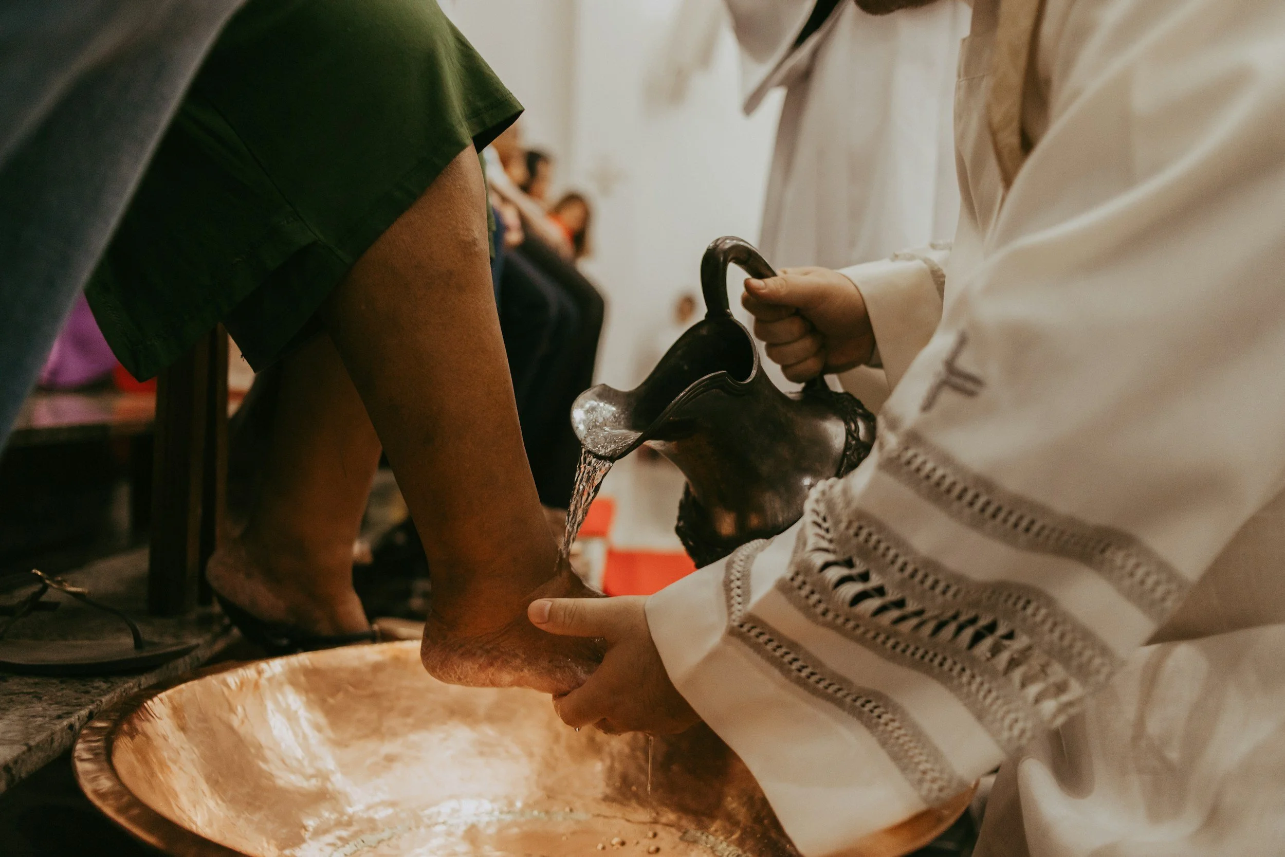 Liturgie avec lavement des pieds