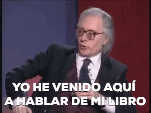 Como el yo he venido a hablar de mi libro