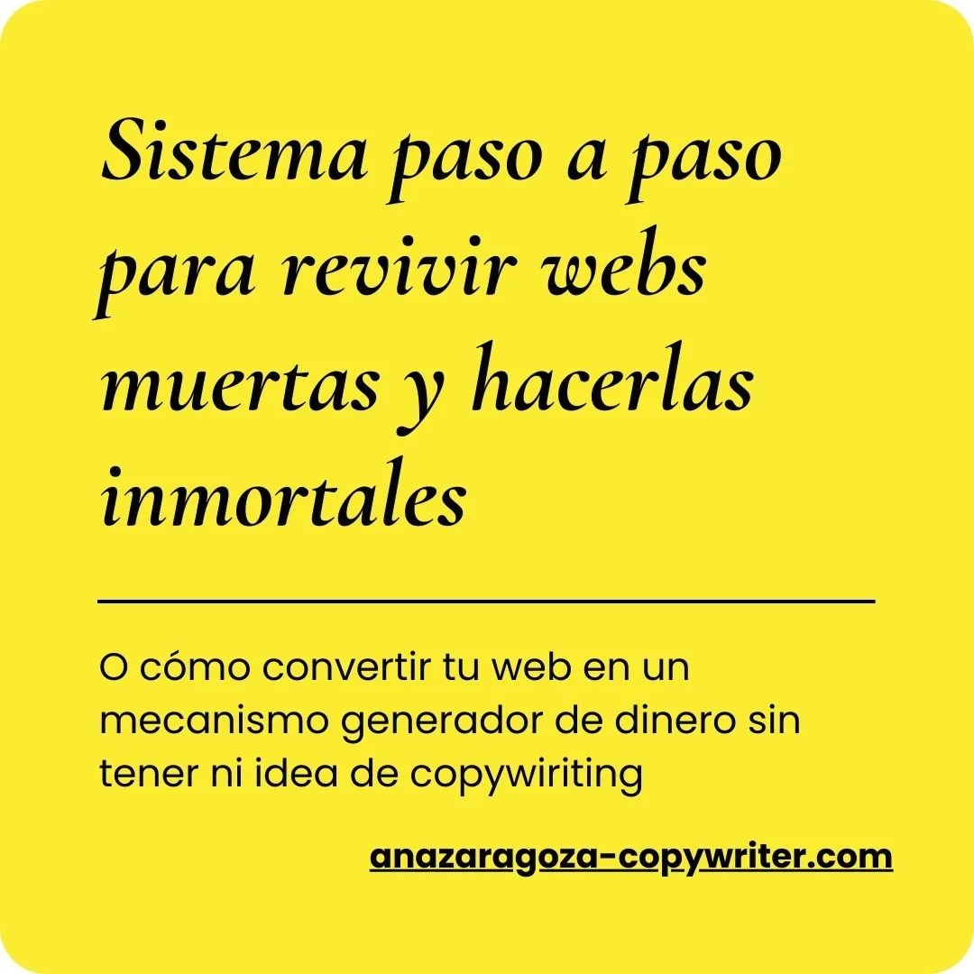 Sistema Para Revivir Webs Muertas Producto