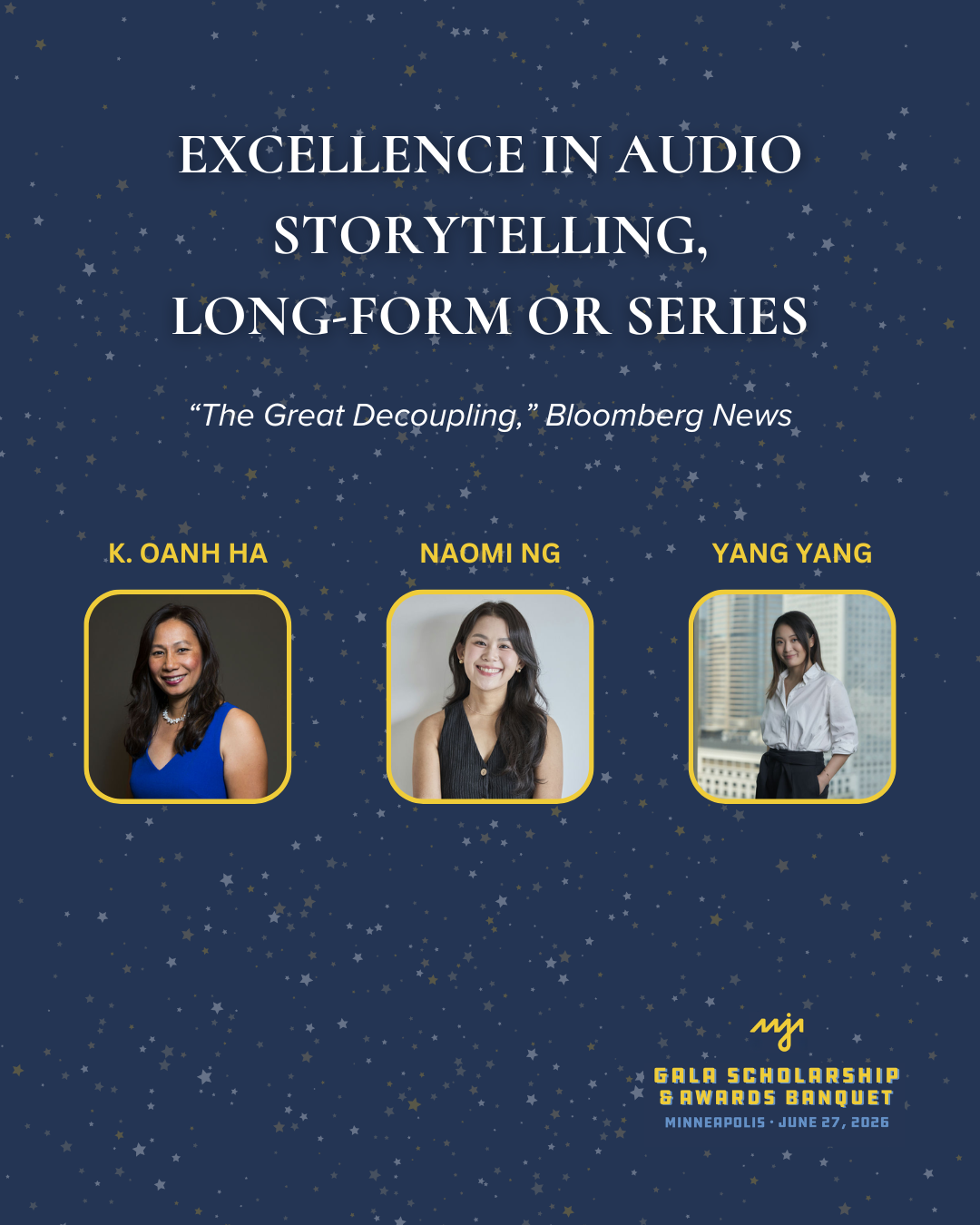 Excellence in Audio Storytelling, Long-form or Series