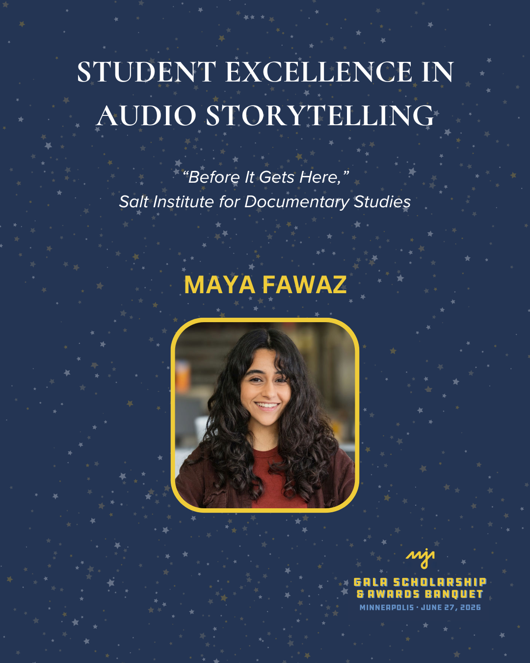 Student Excellence in Audio Storytelling