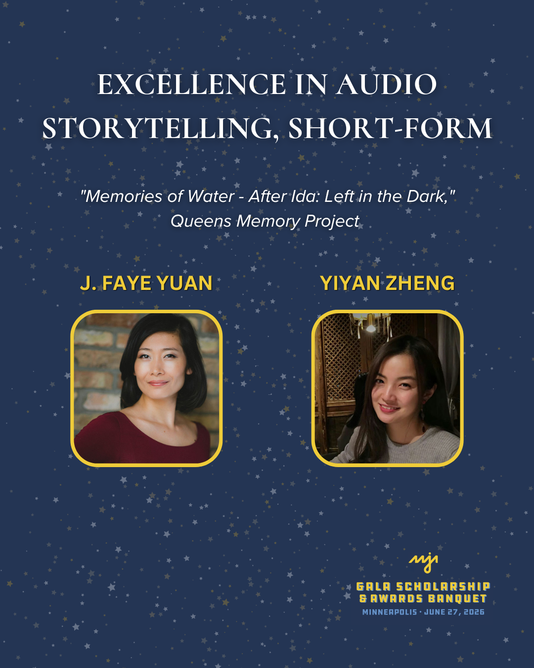 Excellence in Audio Storytelling, Short-Form