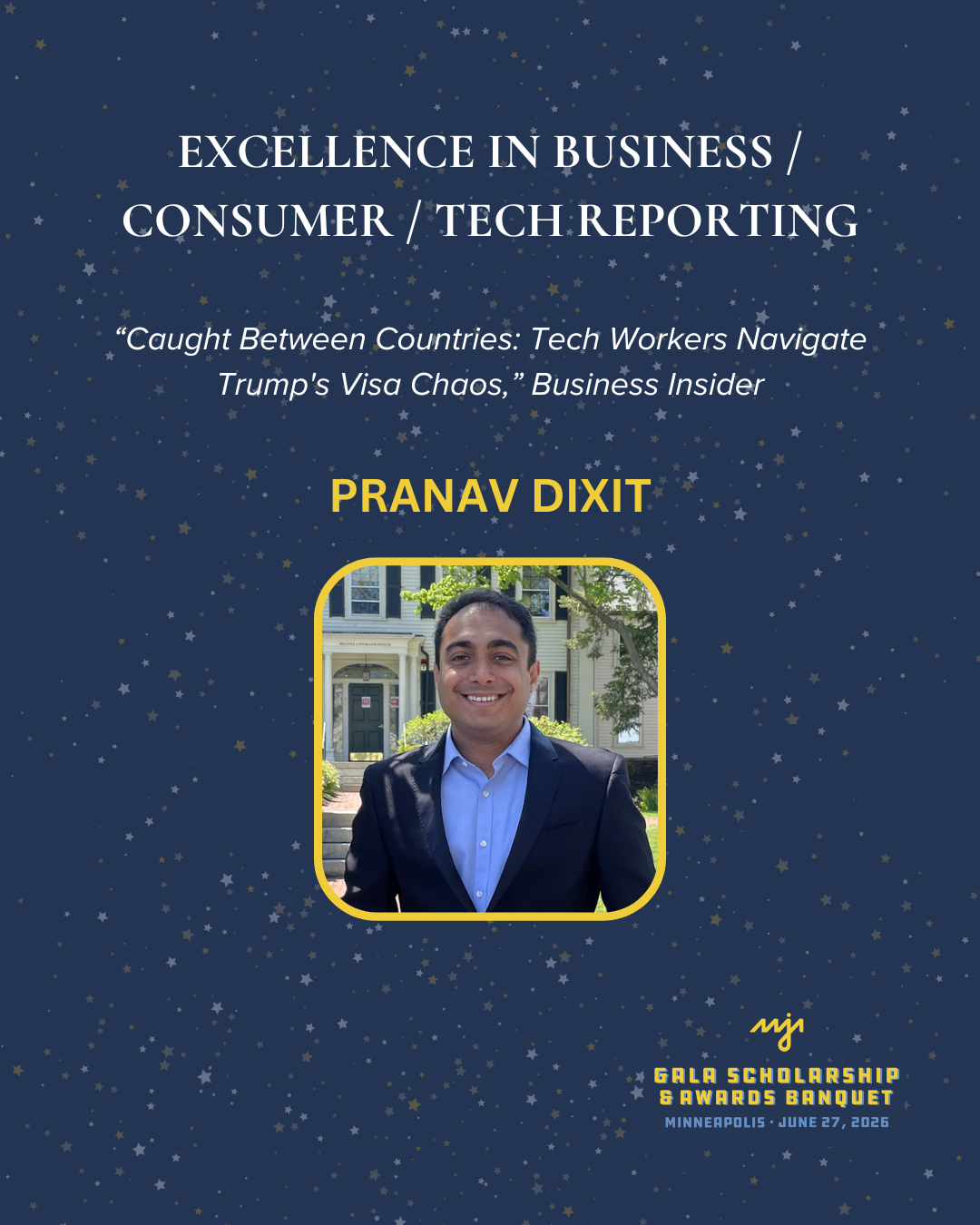 Excellence in Business / Consumer / Tech Reporting