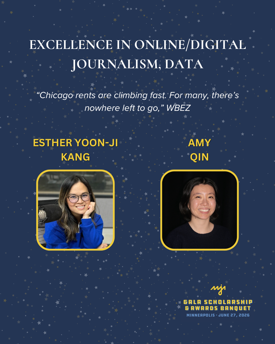Excellence in Online/Digital Journalism, Data