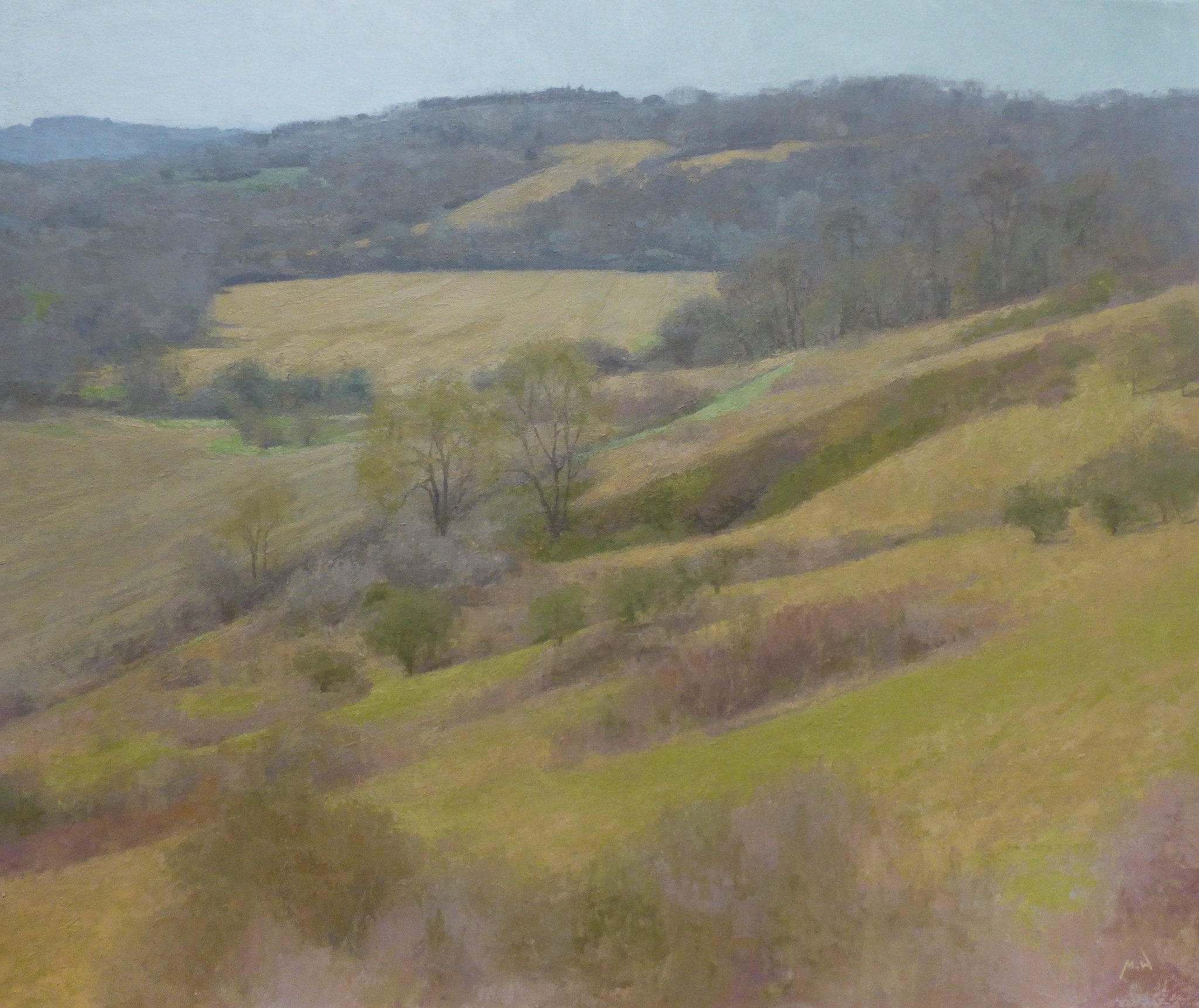 Oxted Downs - 2025 - 75 x 95 cm - Oil on Canvas - £2975
