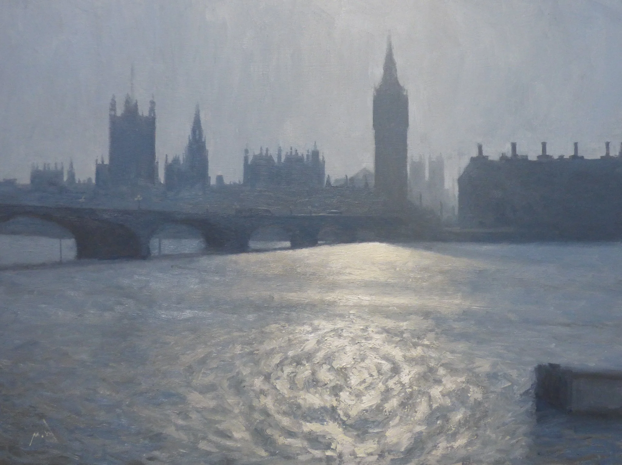 Parliament Shimmer - 30 x 41 cm - Oil on Panel - 2025 - SOLD