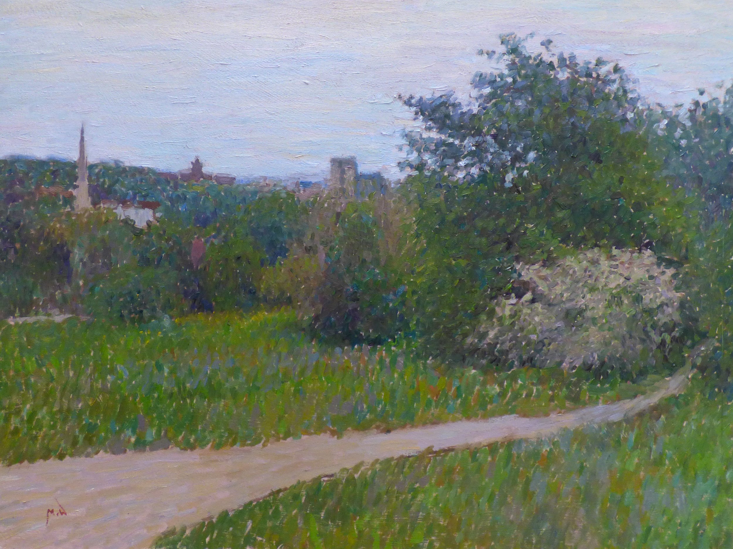 Highgate From Hampstead Heath - 2023 - Oil on Board - 12 x 16 inches - £650