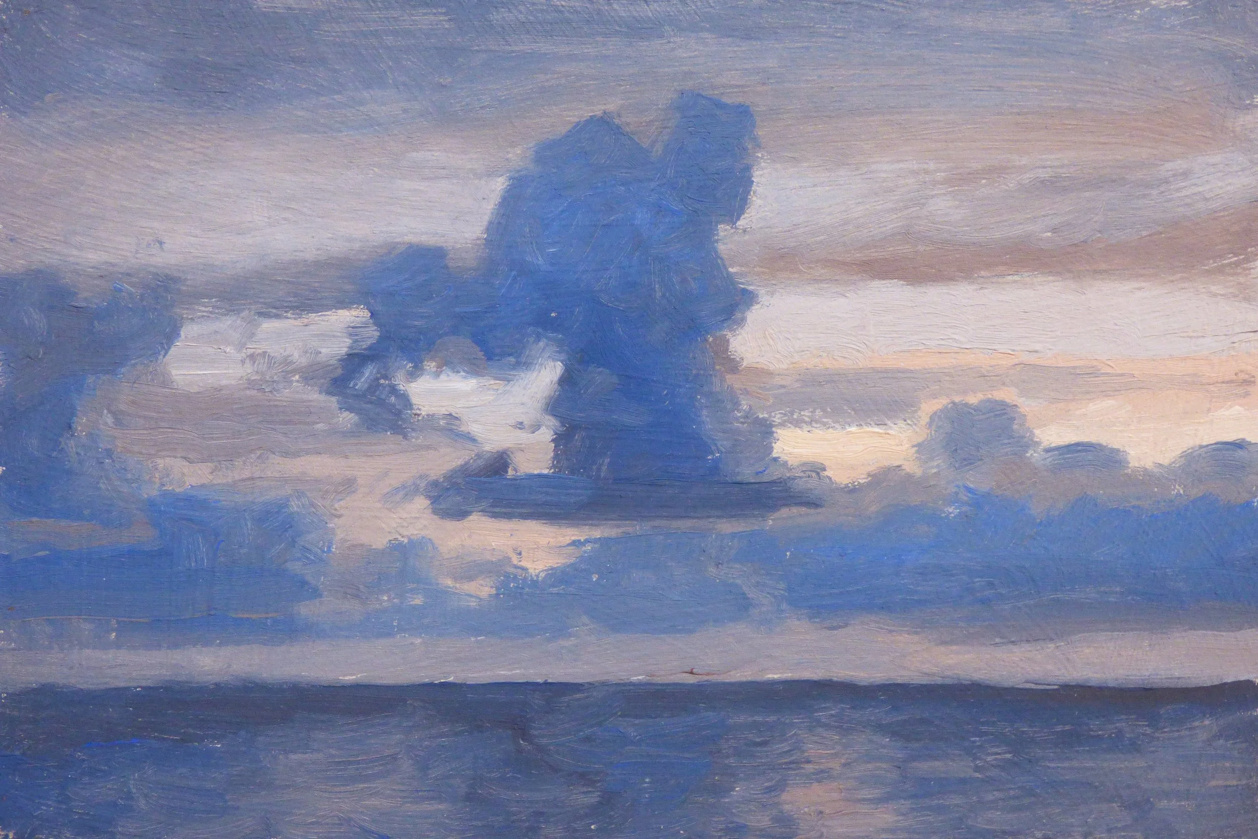 Blue Clouds - 10 x 15 cm - Oil on Board - 2026 - SOLD 
