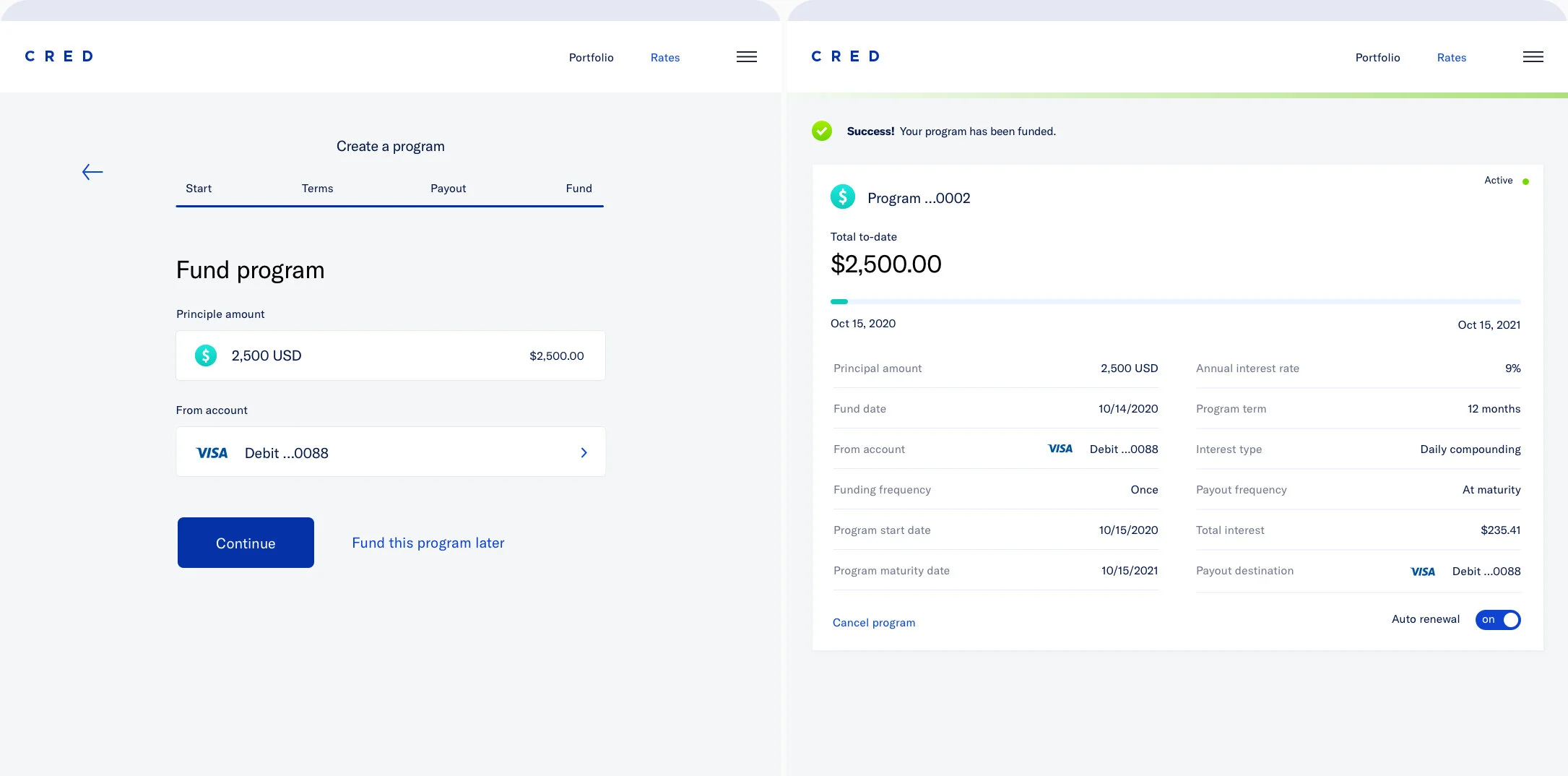 Feature demos Using Invision demos and a third party recruiter, we tested our program creation flows on 28 users in three rounds.