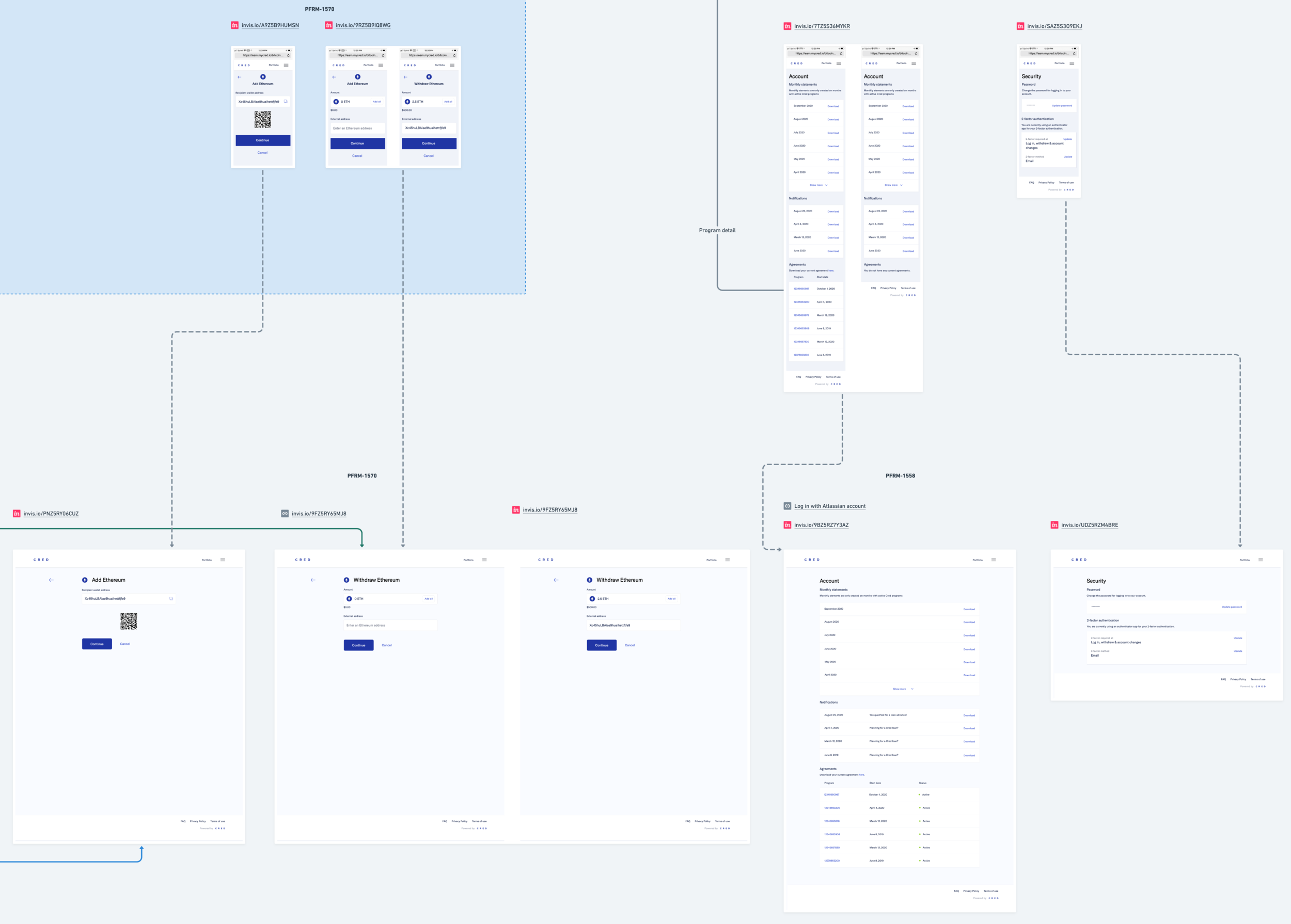 Mobile to Desktop When translating from mobile to desktop, sometimes it nice to have those layouts  laid out in direct comparison. These maps are accompanied by style guides and annotated comps.