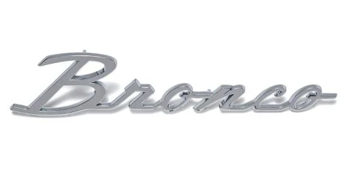 Standard Bronco script emblem