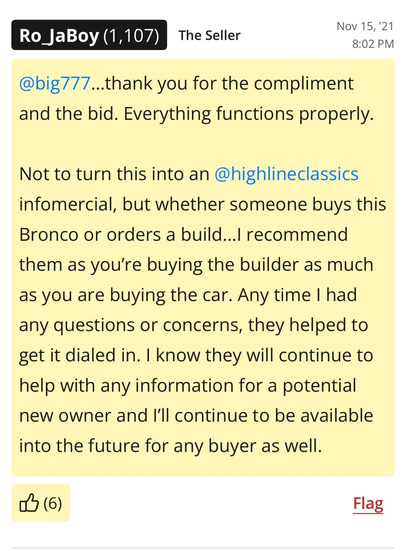 Original November 2021 comment by Ro_JaBoy — open full size