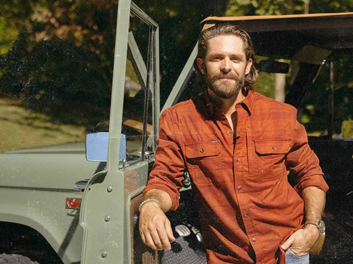 Thomas Rhett beside his HighLine Bronco