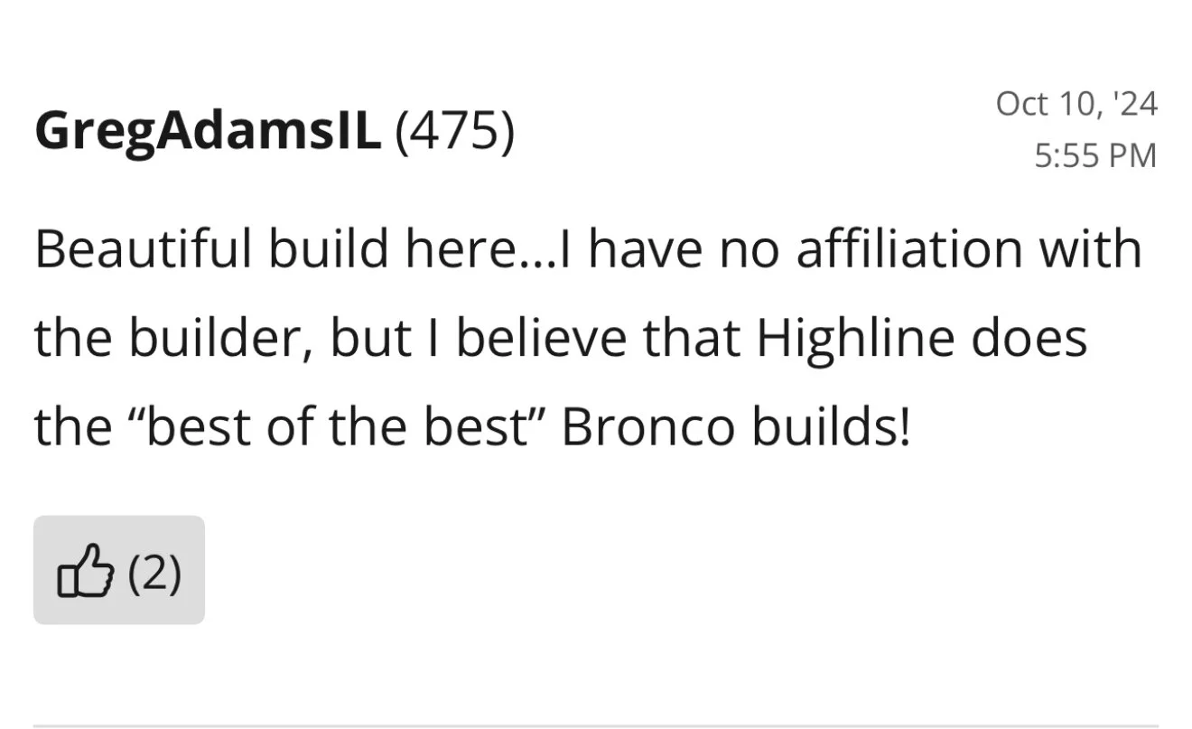 Original Bring a Trailer comment 1 — open full size