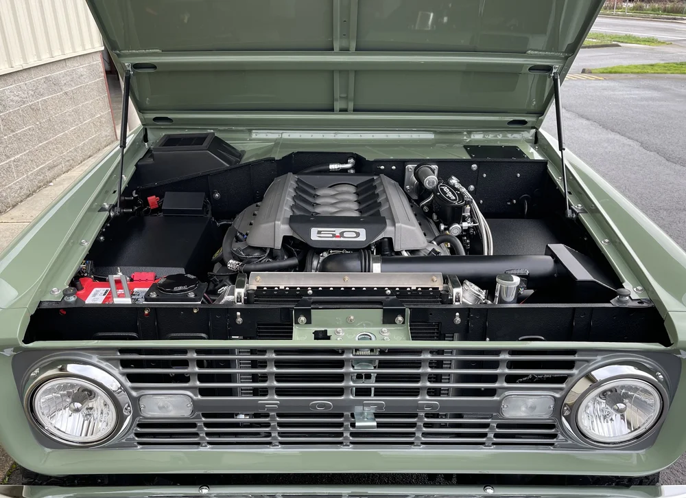 Black Raptor liner engine bay