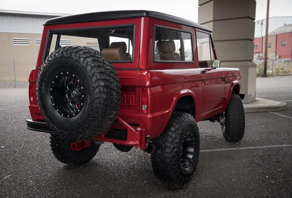 Matching spare tire on rear carrier