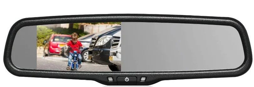 Rearview mirror with backup camera display