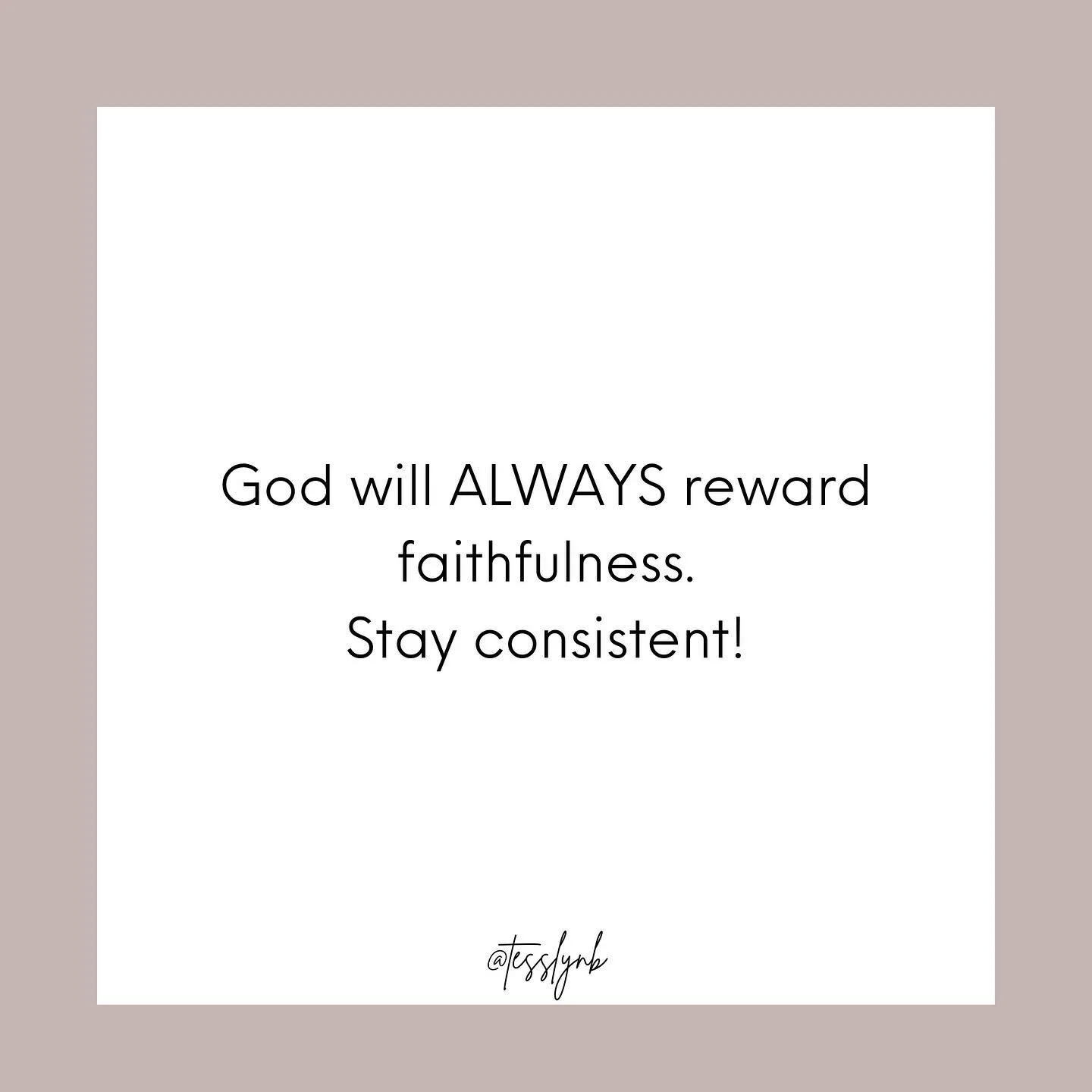 God sees and will reward your faithfulness to Him!

Whether you&rsquo;ve experienced sadness, setbacks, heartbreak, tragedy, loss, or discouragement, stay faithful to God.

Your storm won&rsquo;t last long and your faithfulness to Him will not be in 