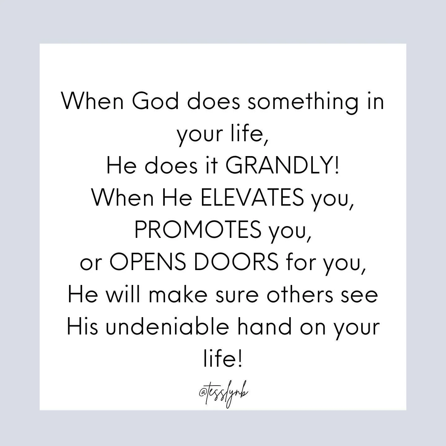 God does things GRANDLY! ✨

&ldquo; The Lord has done GREAT things for us, and we are glad.&rdquo; Psalm 123:6 
.
.
.
#dailydevotional #dailydevotion #bibleverseoftheday #biblescripture #christianinfluencer #blackchristianinfluencers #womanofgod #fai