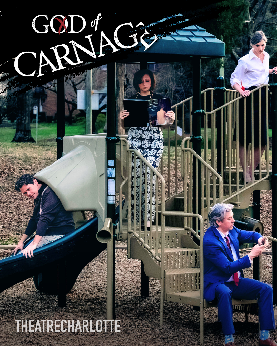 Debuting at Theatre Charlotte in God of Carnage — Rubberband Slingsho