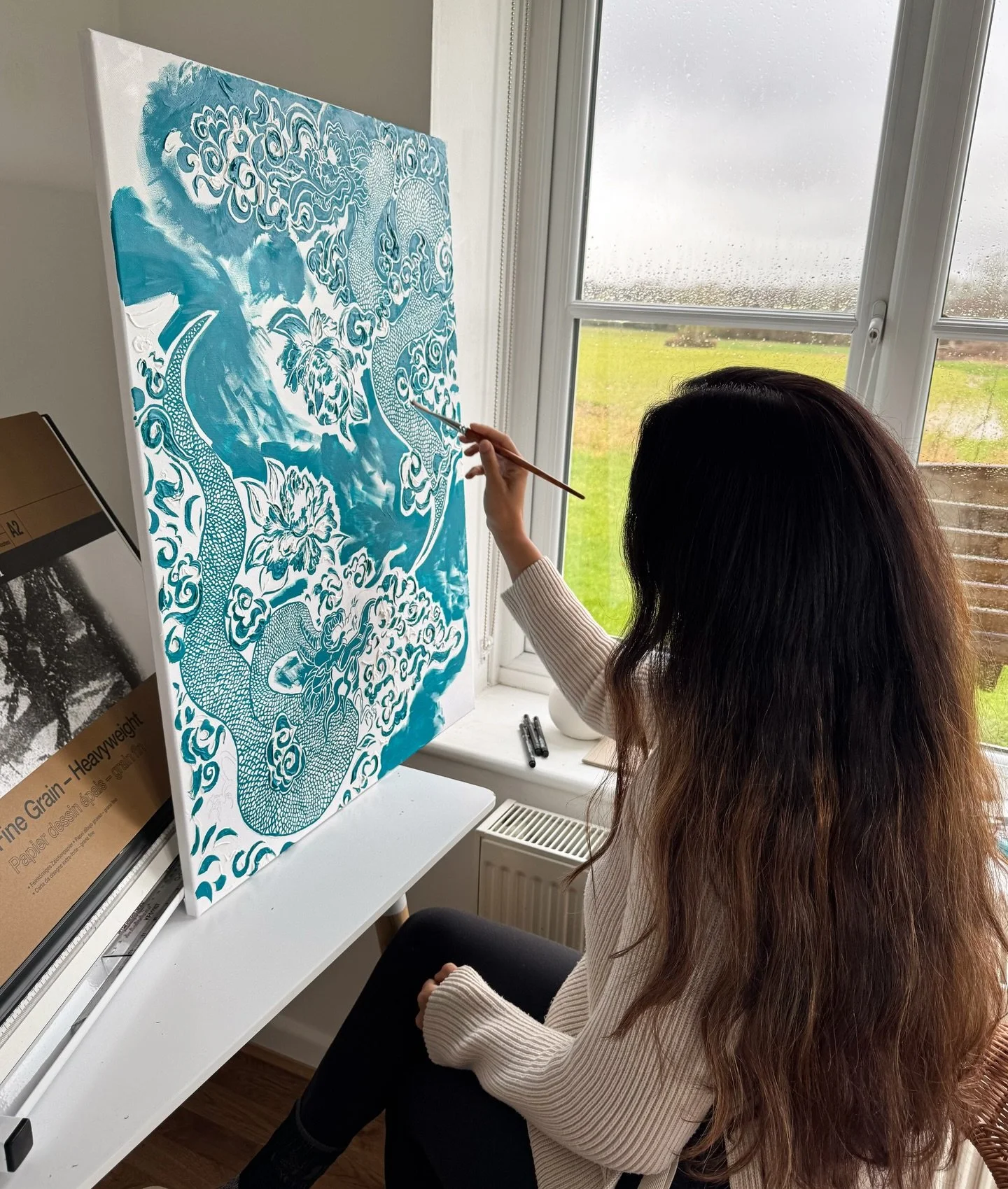 Works in progress 💙 

.
.
.
#art #artist #painting