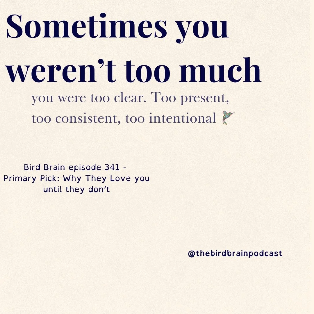 Sometimes being "too much" really means the other person simply doesn't want to match your level of sincerity and effot