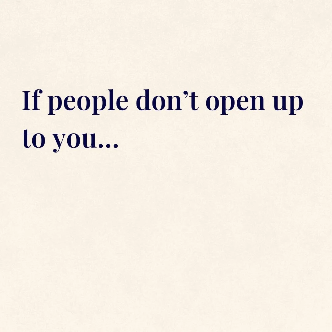 People don&rsquo;t just open up because you&rsquo;re there. They open up because you&rsquo;re safe. And some you think you&rsquo;re safe&hellip; but your reactions say otherwise.  Full Podcast episode live now on YouTube.