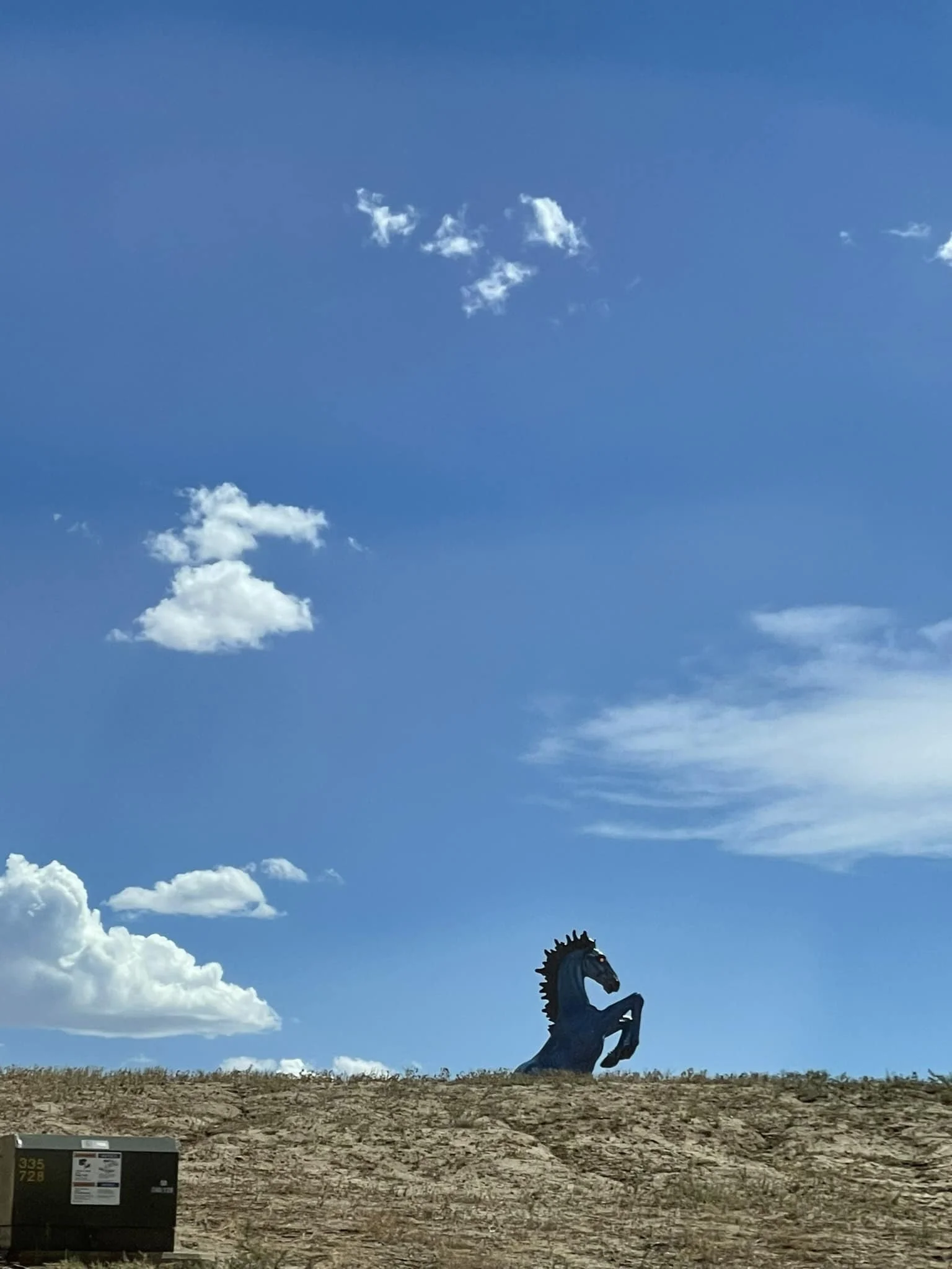 Blucifer, The horse in front of the Denver Airport.  This is one creepy airport. 

Headed to Golden Colorado now and then the The Black Crowes tomorrow night at  Redrocks Amphitheater Big shout out to Isaiah Mitchell for the tickets.  LFG! 
.
.
.
.
.