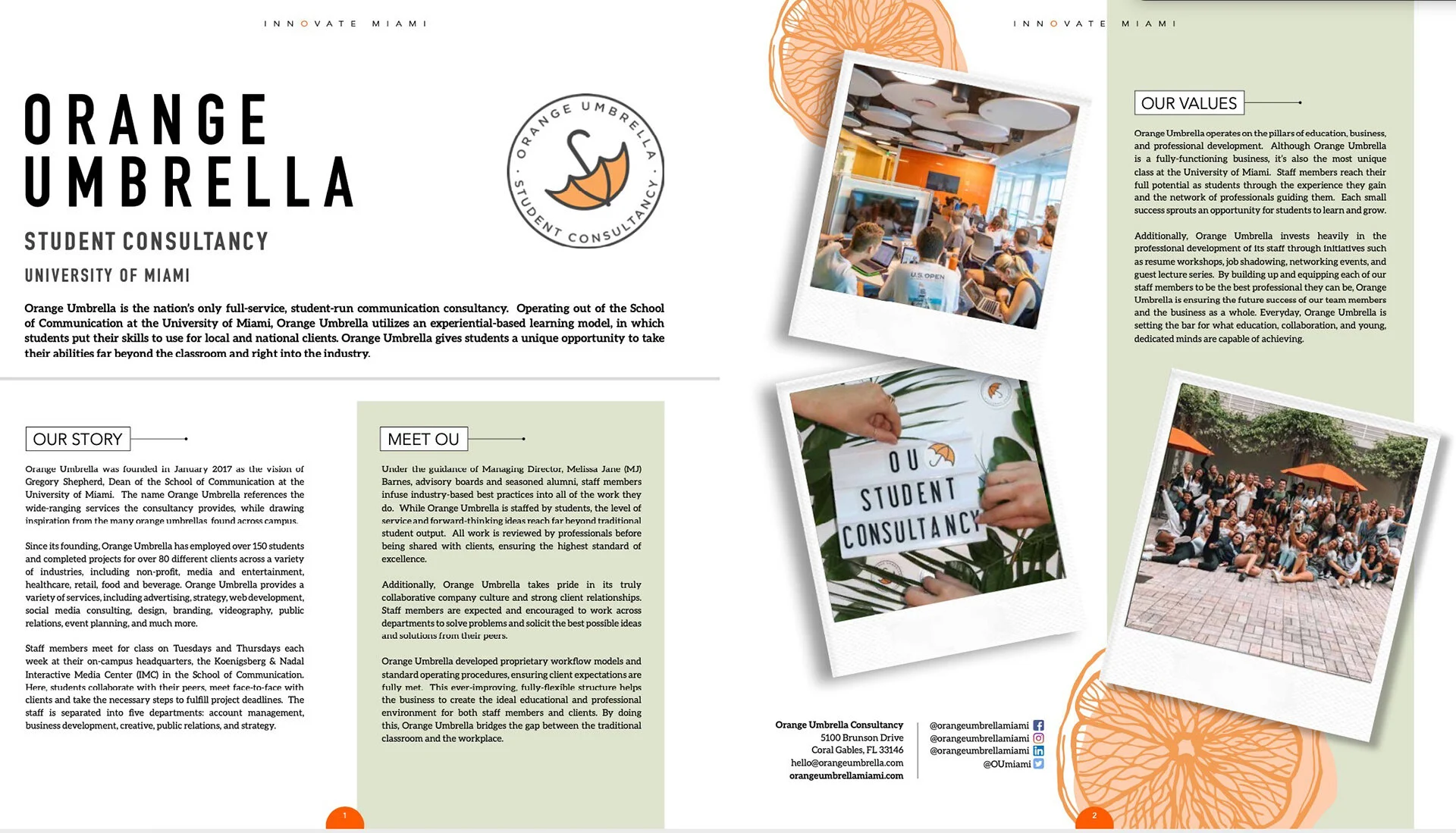 Innovate Miami- Orange Umbrella Feature