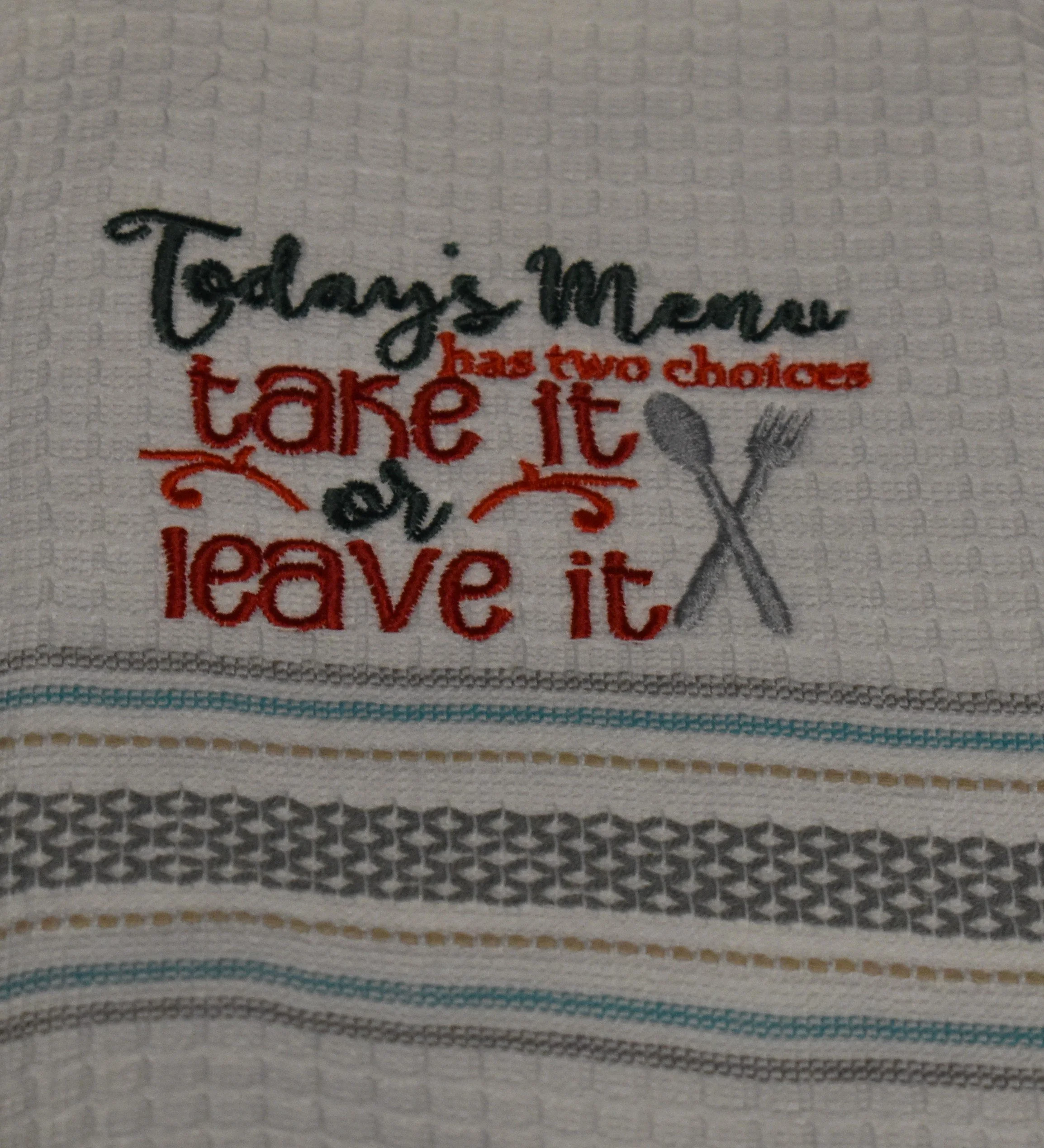 Today's Menu - Take it or Leave it