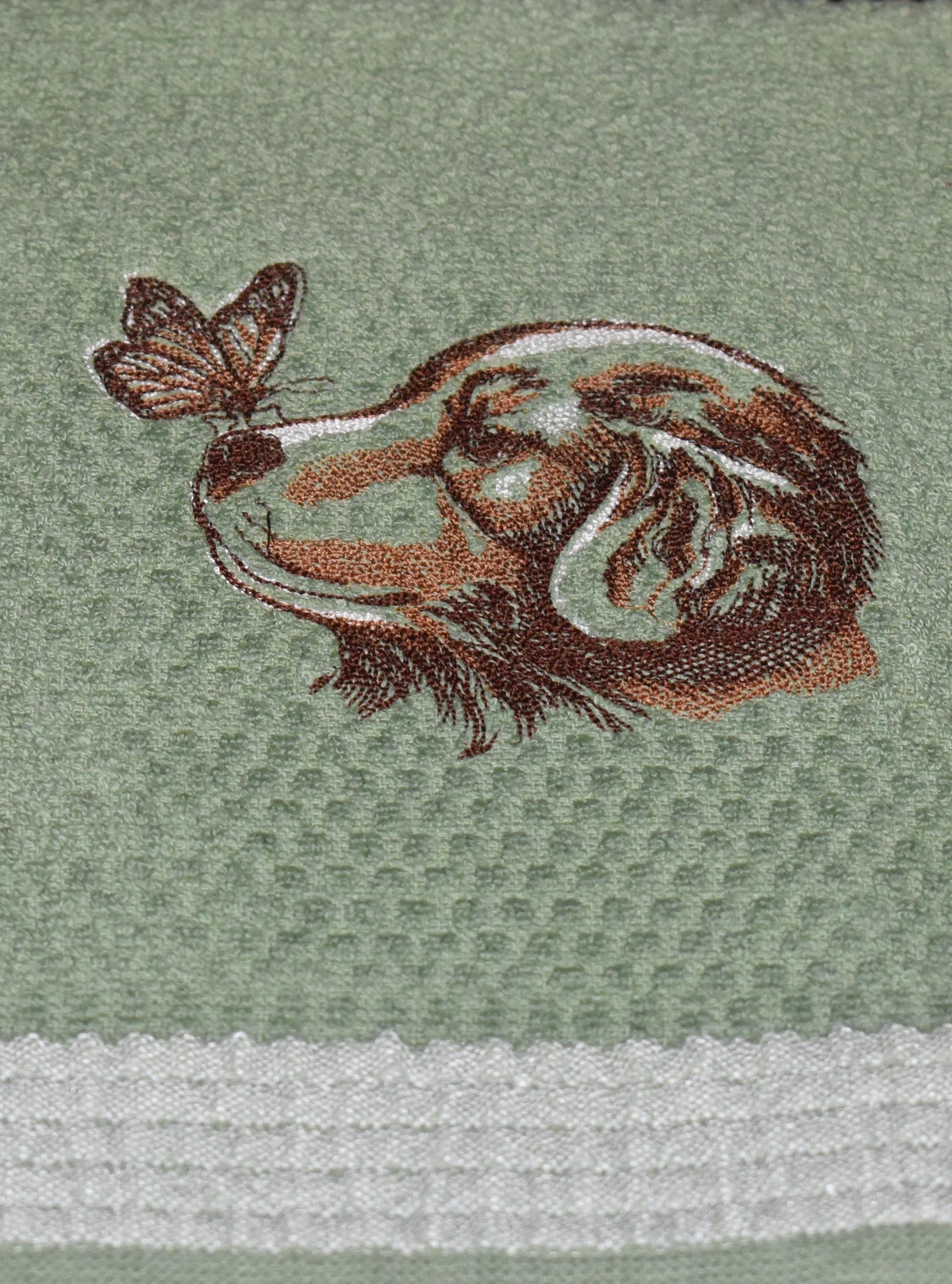 Perfectly Poised Monarch and Puppy