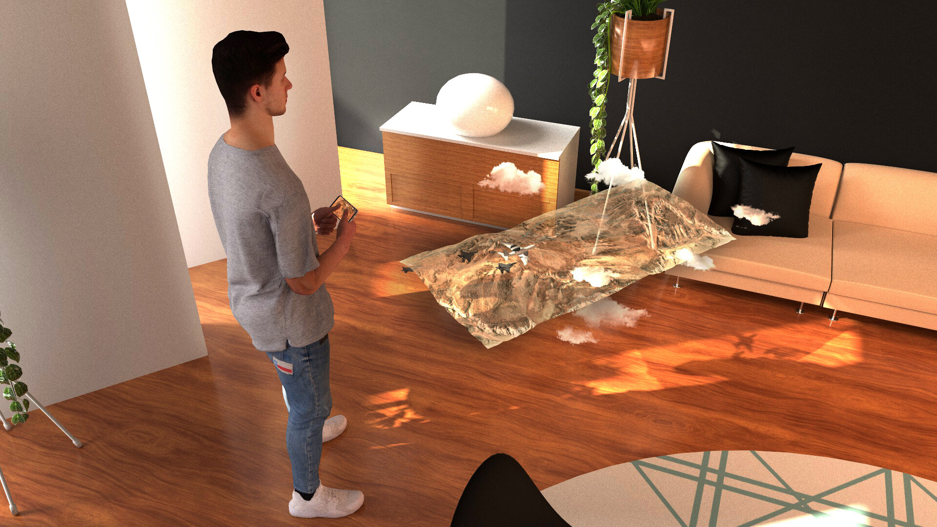 Air Force Playing Game in Room_01.jpg