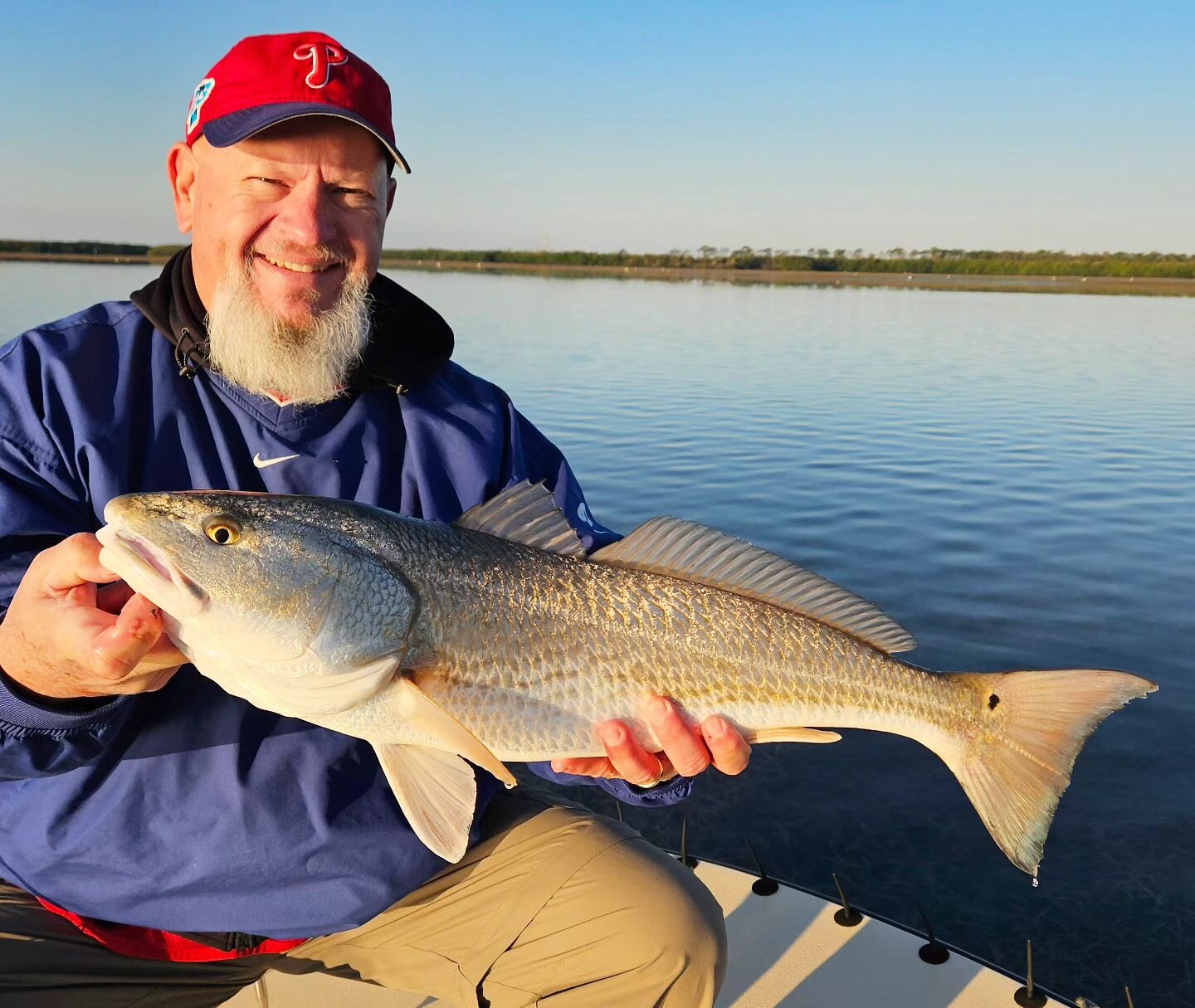 Bill had a banner morning throwing artificials. Caught several redfish and managed to put together an inshore slam.
