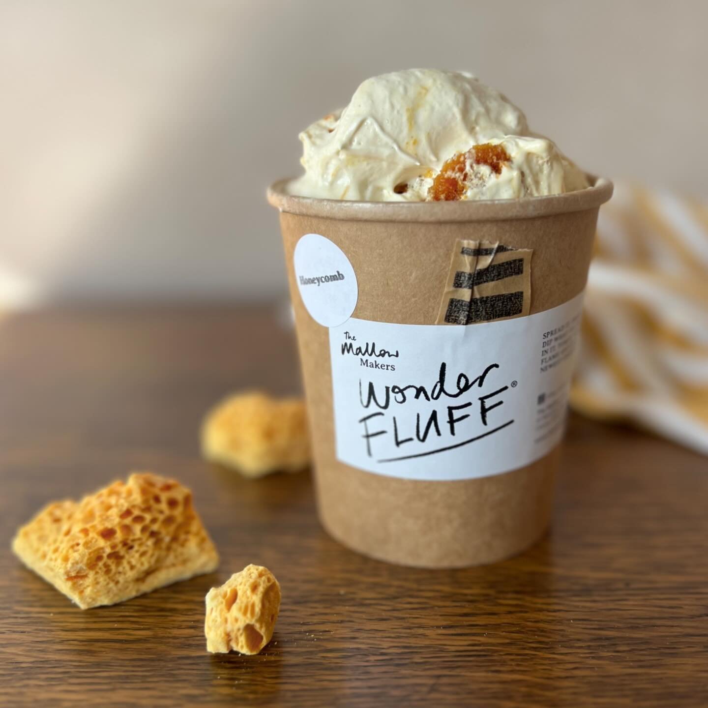 Have you tasted the newest Wonder Fluff flavour? Our silky Vanilla Wonder Fluff is studded with crumbly house made honeycomb. As the golden chunks dissolve they leave a trail of intensely flavoured caramel ribboned through every mouthful.

Absolutely