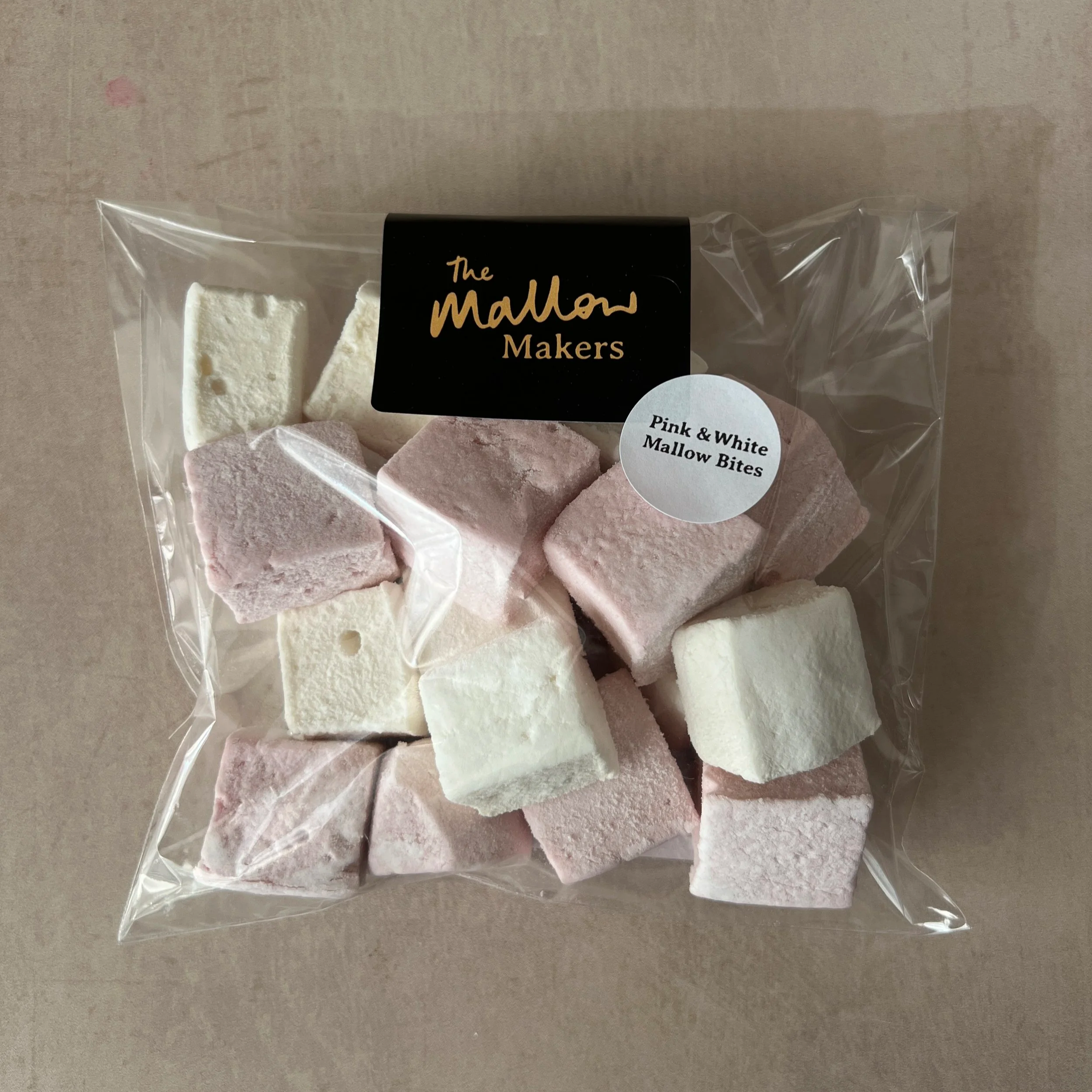 Pink and White Mallow Bites (16 pieces)