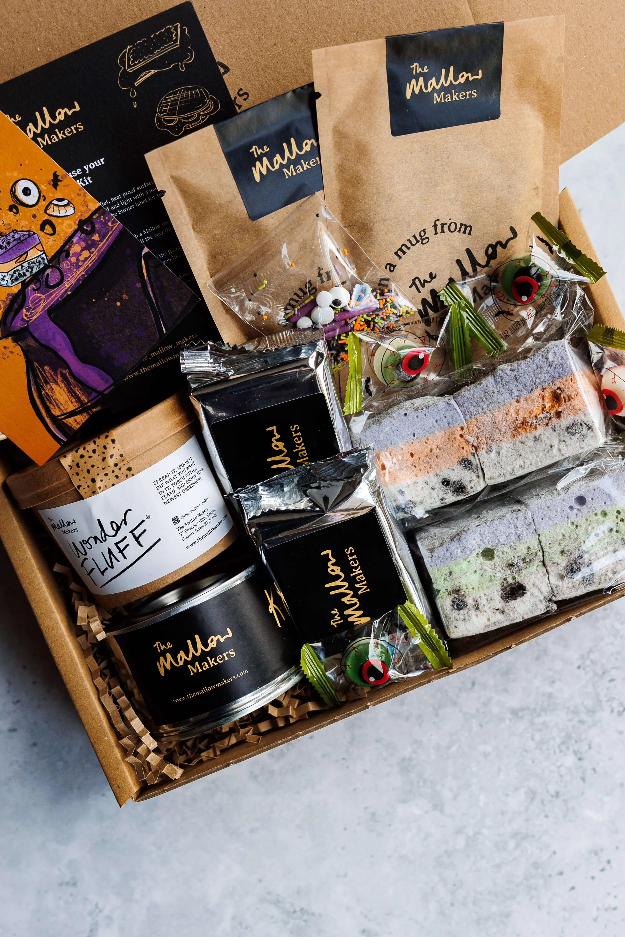 Halloweeen Monster S'mores Kit | Handmade Artisan Marshmallows & Marshmallow Fluff