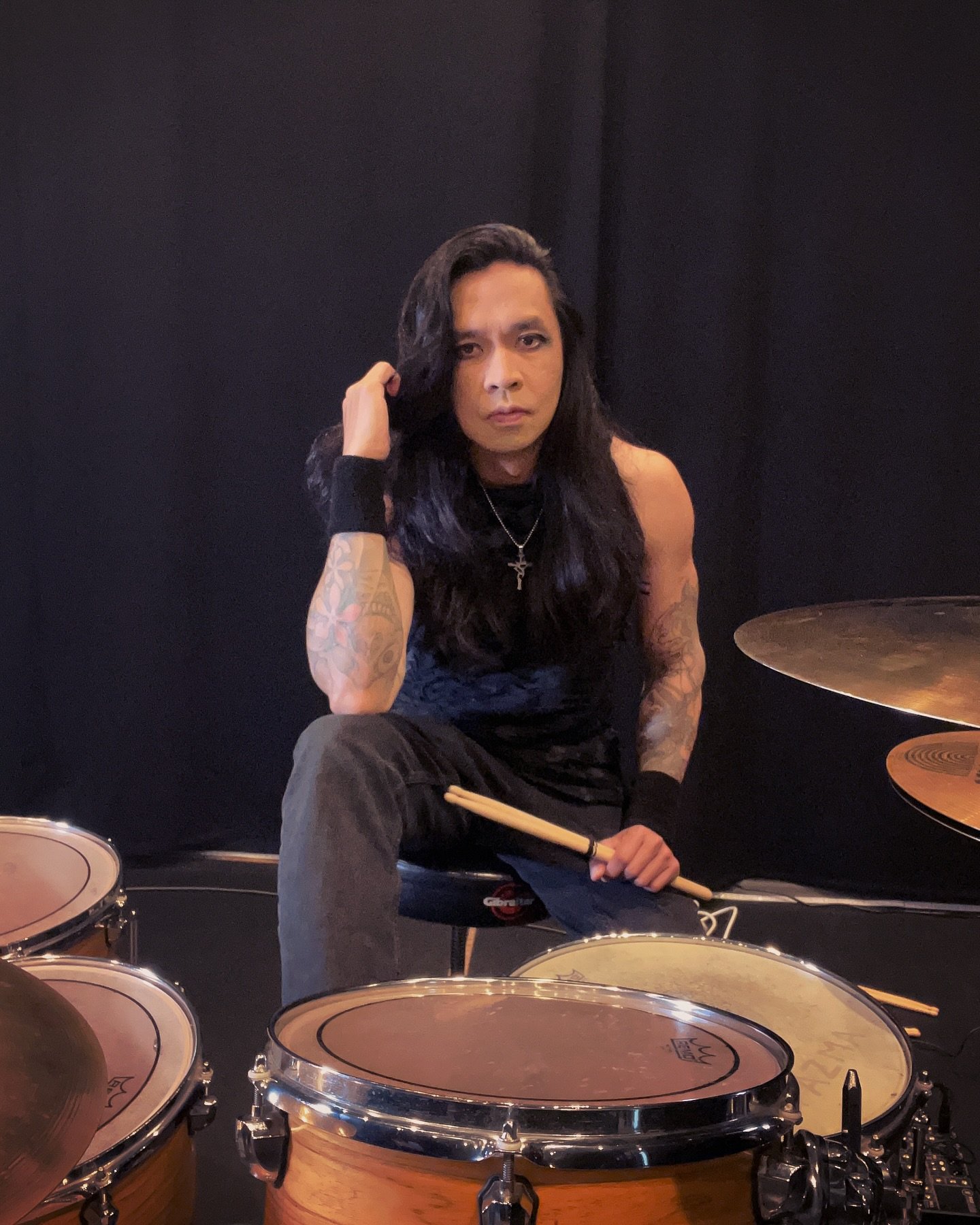 From &ldquo;FITS&rdquo; video shoot. 

#drums 🥁
#videoshoot