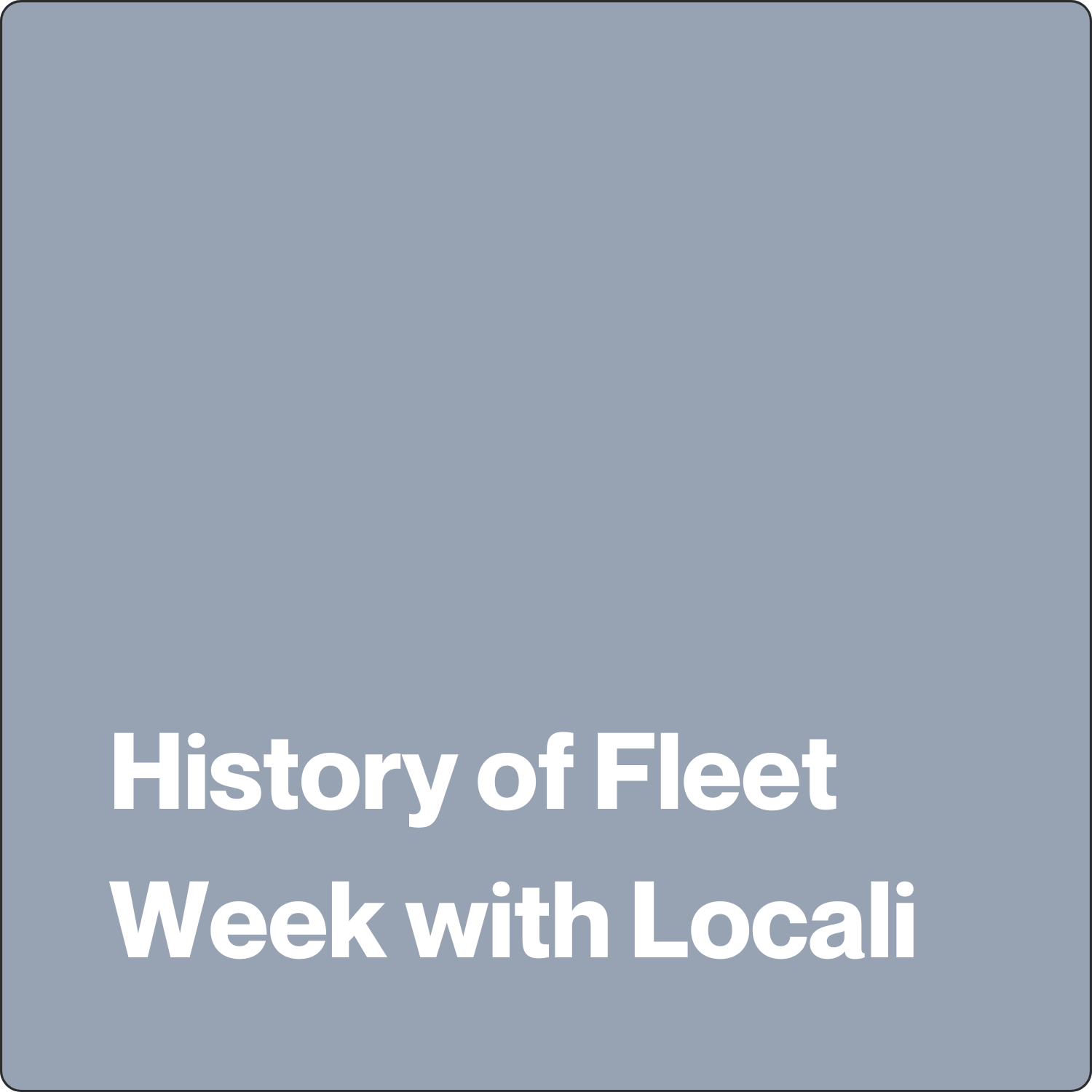 History of Fleet Week