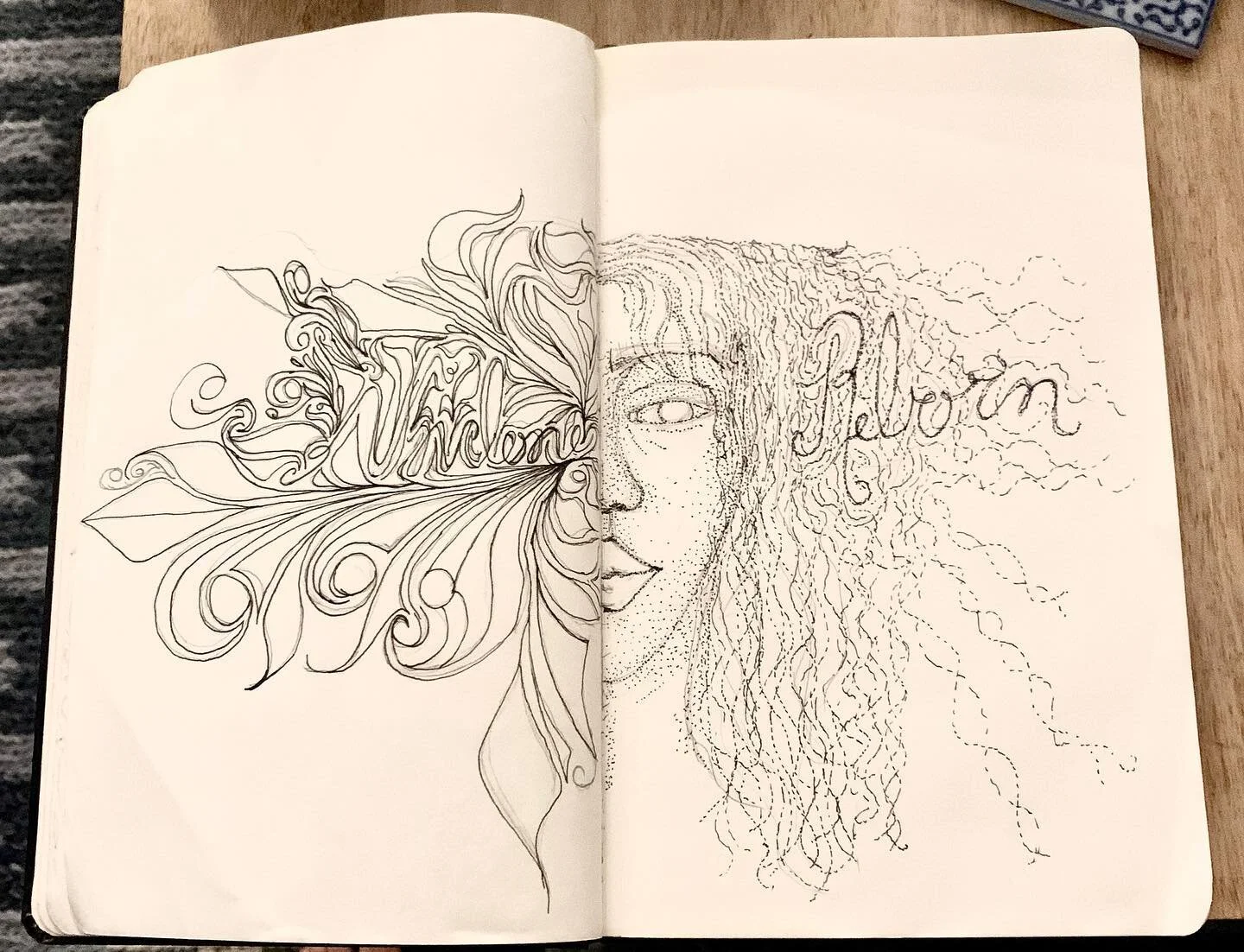 Undone&bull;Reborn
&bull;
This is what I have been working on lately. I have lots more to share but wanted to share this working drawing. Typically I blend my styles of line drawing and stippling together but here I&rsquo;ve decided to make a clear d