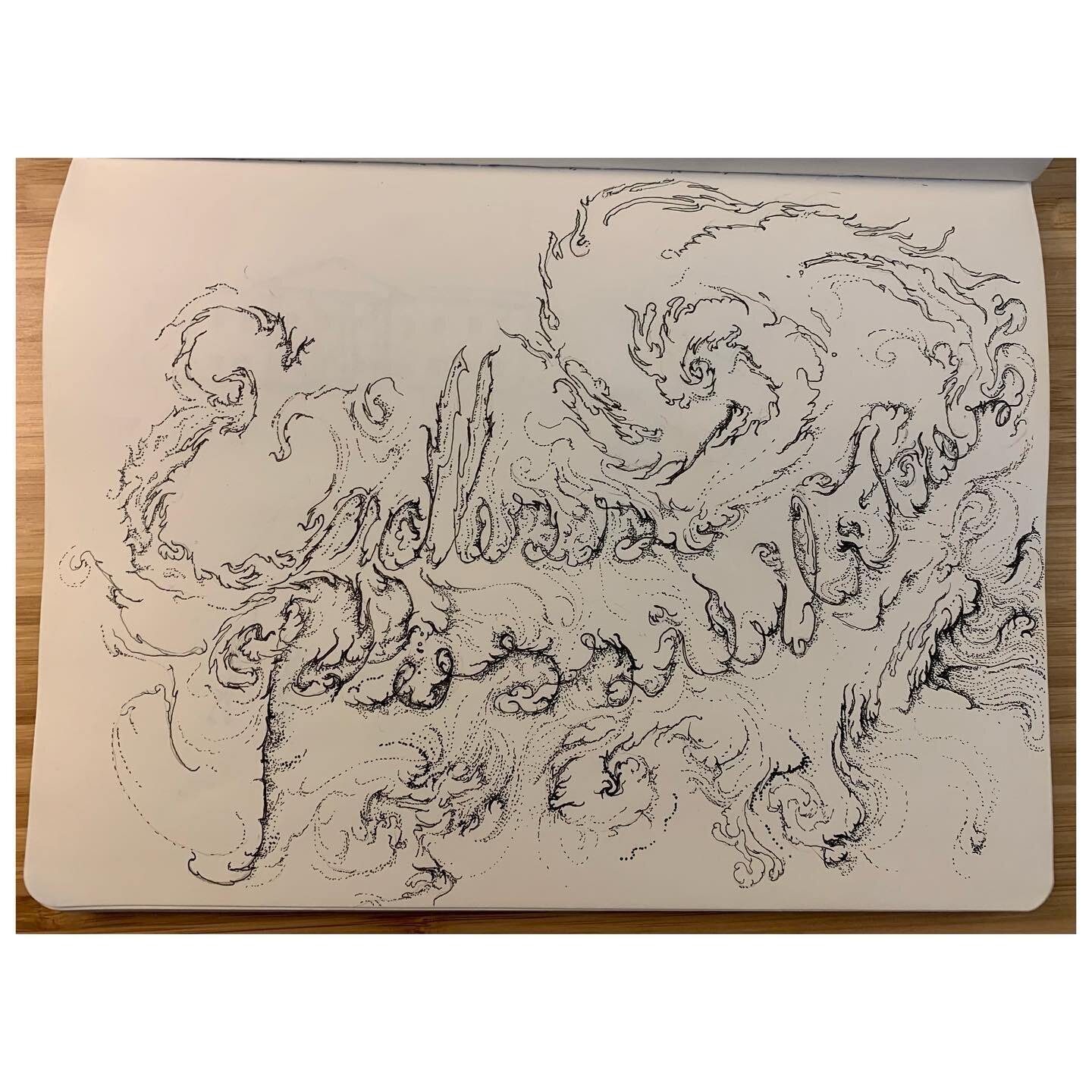 Endless Possibilities 
&bull;
&bull;
&bull;
&bull;
&bull;
&bull;
&bull;
 #pen #Ink #drawing #micron #stippling #typography #blackandwhite #amillionlittledots #water #nature #ocean #pure #linedrawing #artist #originalart #dcartist #blackartist #wip #w