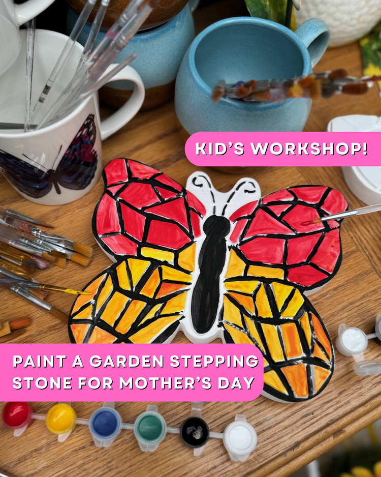 Little Artists in the Garden: Paint a Stepping Stone for Mom